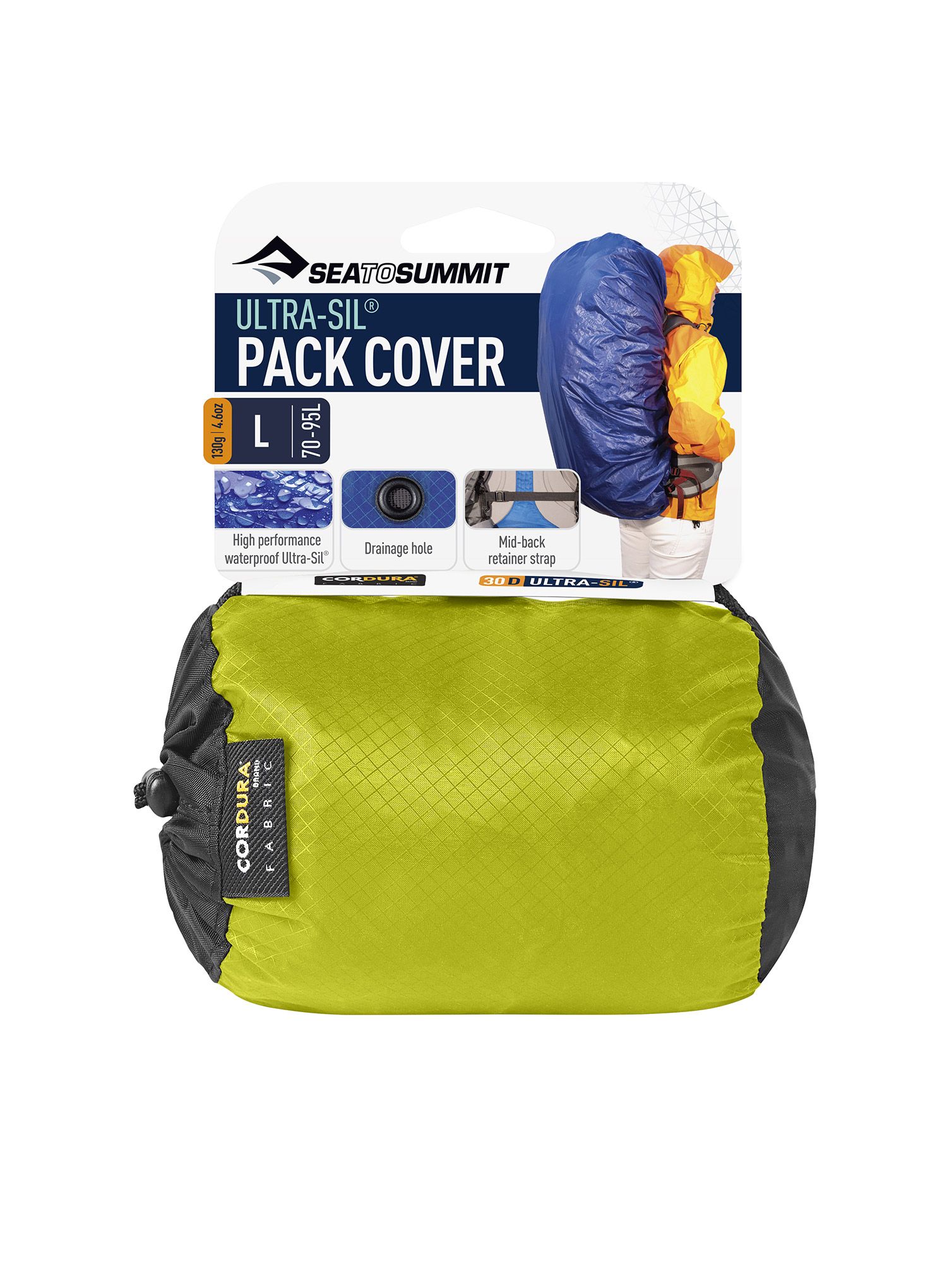 Obal Sea To Summit Ultra-Sil Pack Cover Large - Fits 70-95 Litre Packs - lime