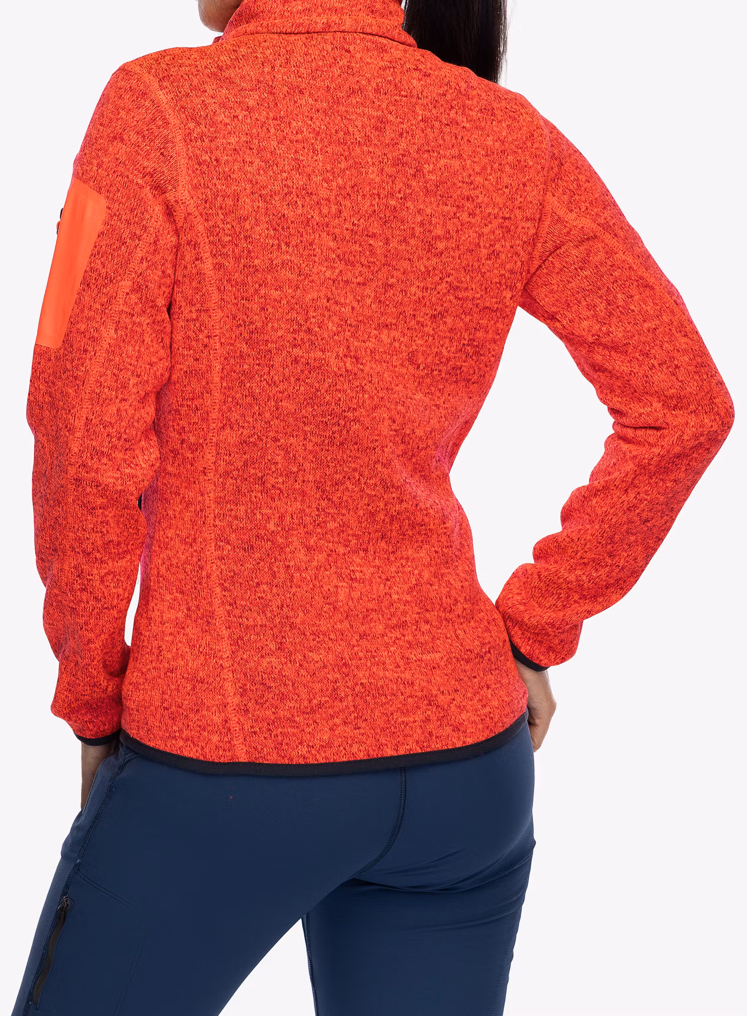 Flísová mikina dámska CMP Haze Jacket - redfluo/antracite
