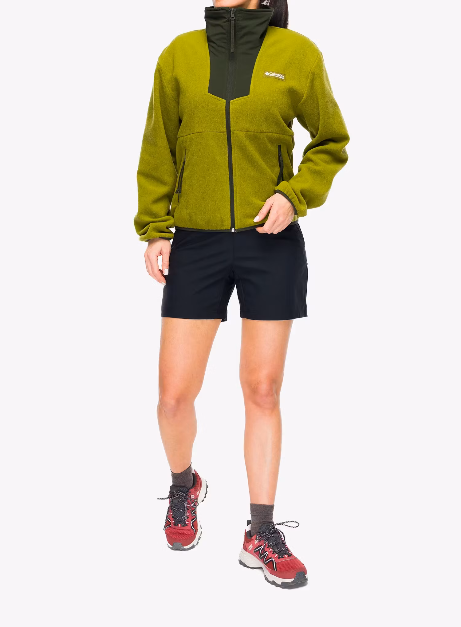 Flísová mikina dámska Columbia Sequoia Grove Full Zip Fleece - mossy green/greenscape