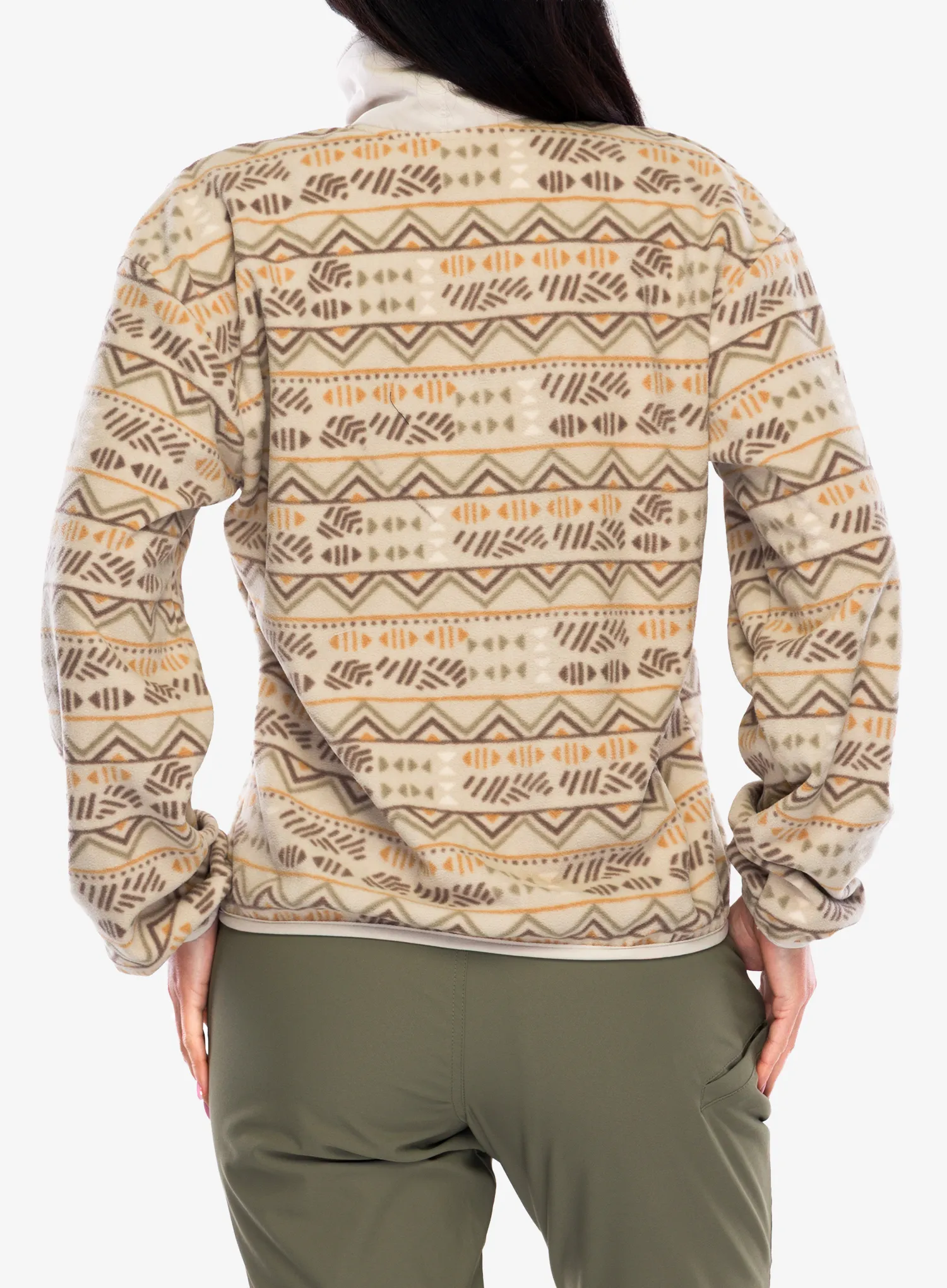 Flísová mikina dámska Columbia Sequoia Grove Printed Half Zip - dark stone horizons