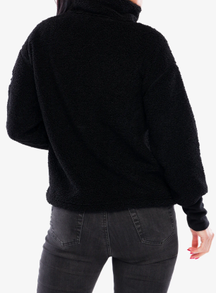 Flísová mikina dámska Didriksons Mella Full Zip 3 - black