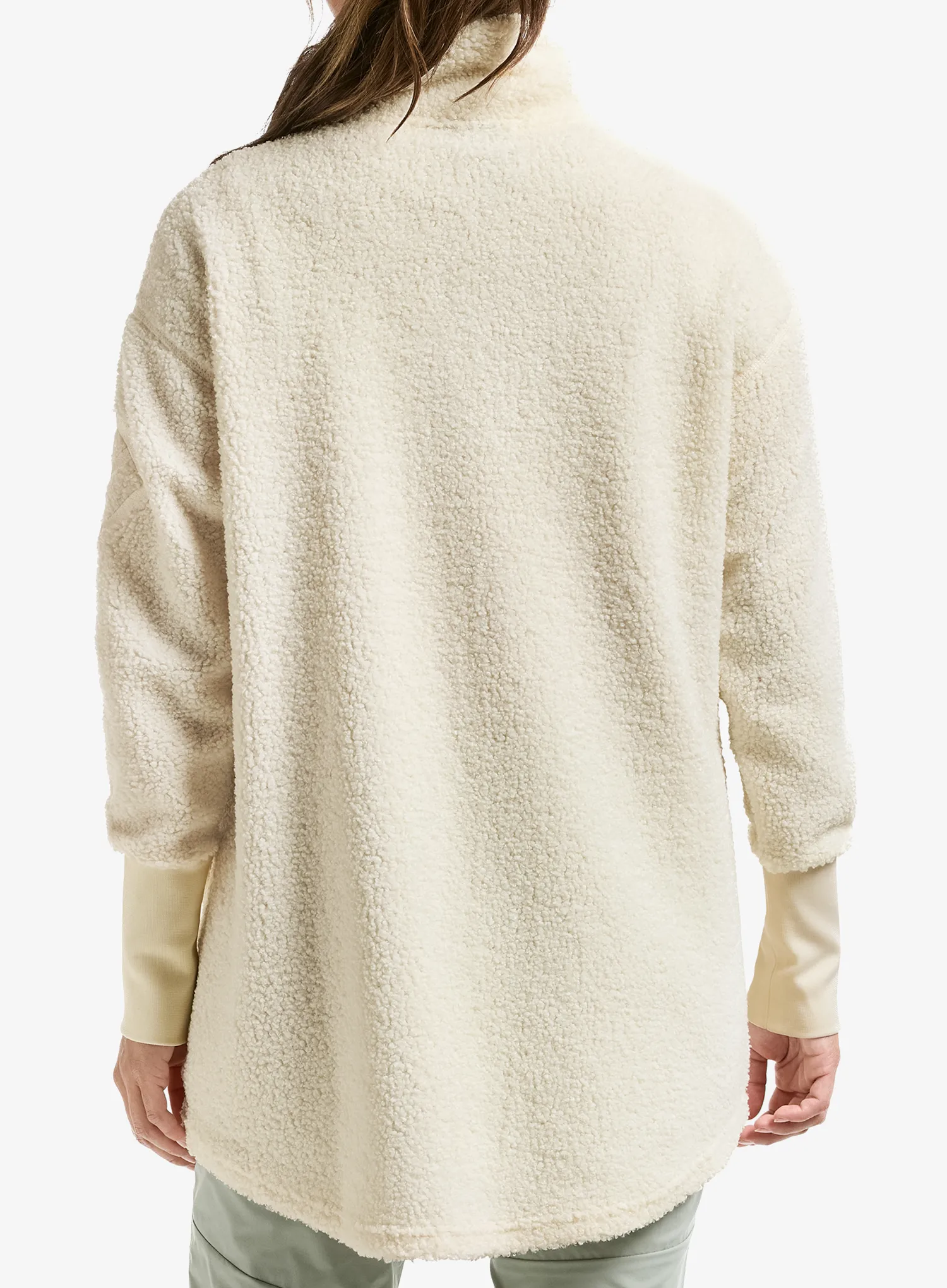 Flísová mikina dámska Didriksons Sally Full Zip 2 - white foam