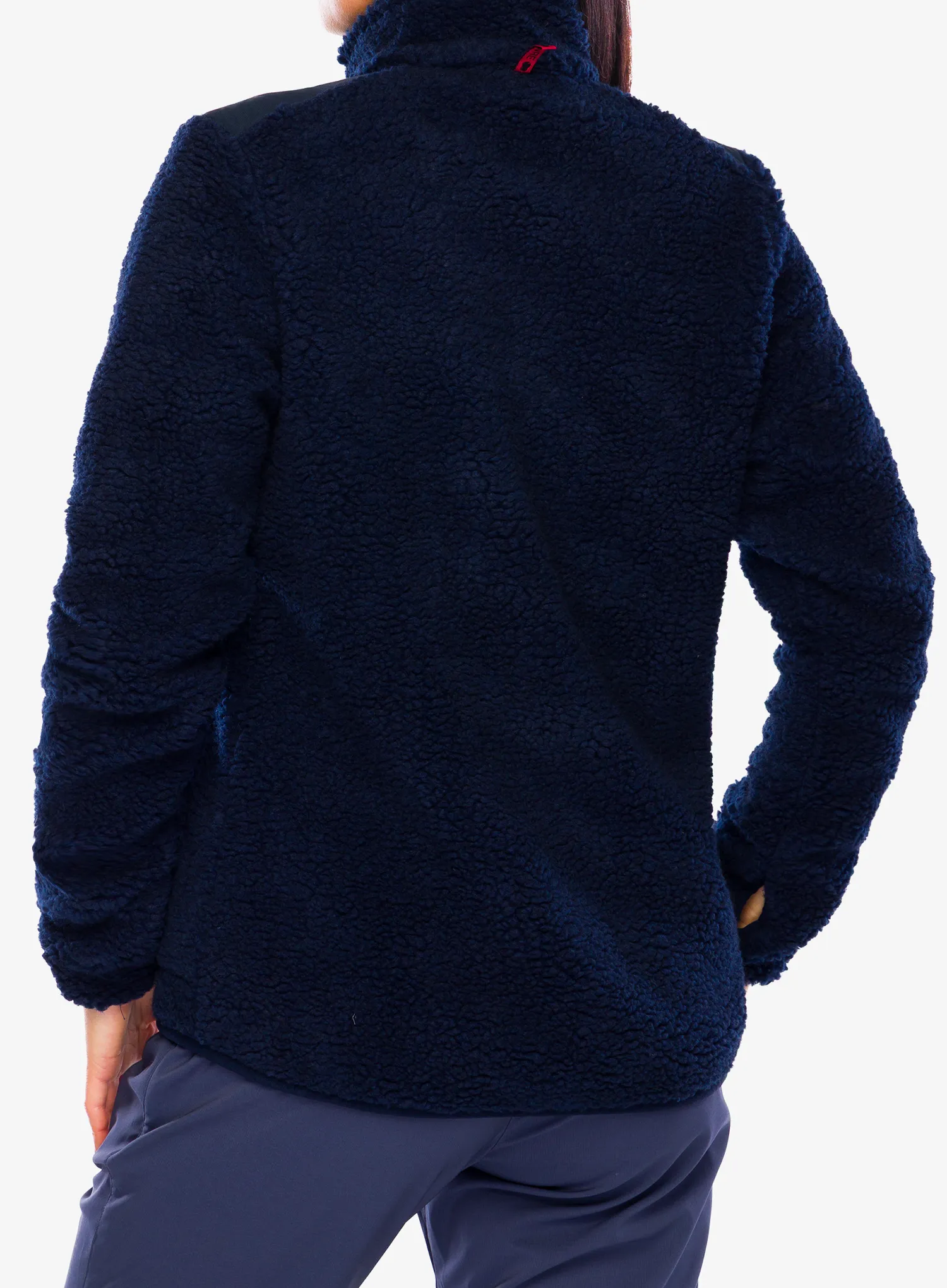 Flísová mikina dámska Dovre Teddy Fleece Merino Wool - navy