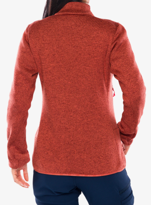 Flísová mikina dámska Salewa Puez Rocca PL Jacket - etruscan red