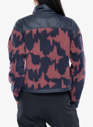 Flísová mikina dámska Salomon Chroma Fleece Cardigan - blue nights