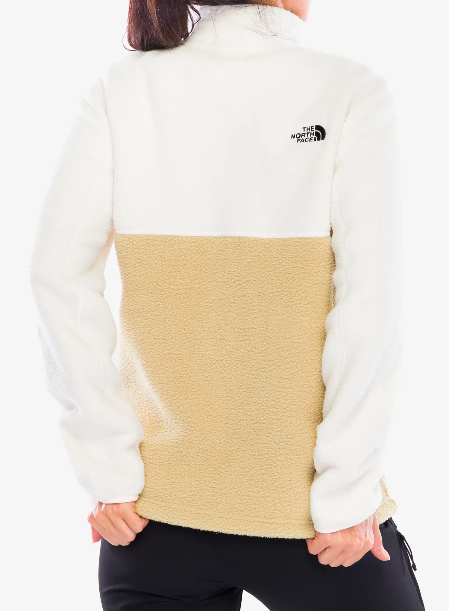 Flísová mikina dámska The North Face Yumiori Full Zip - khaki stone/white dune