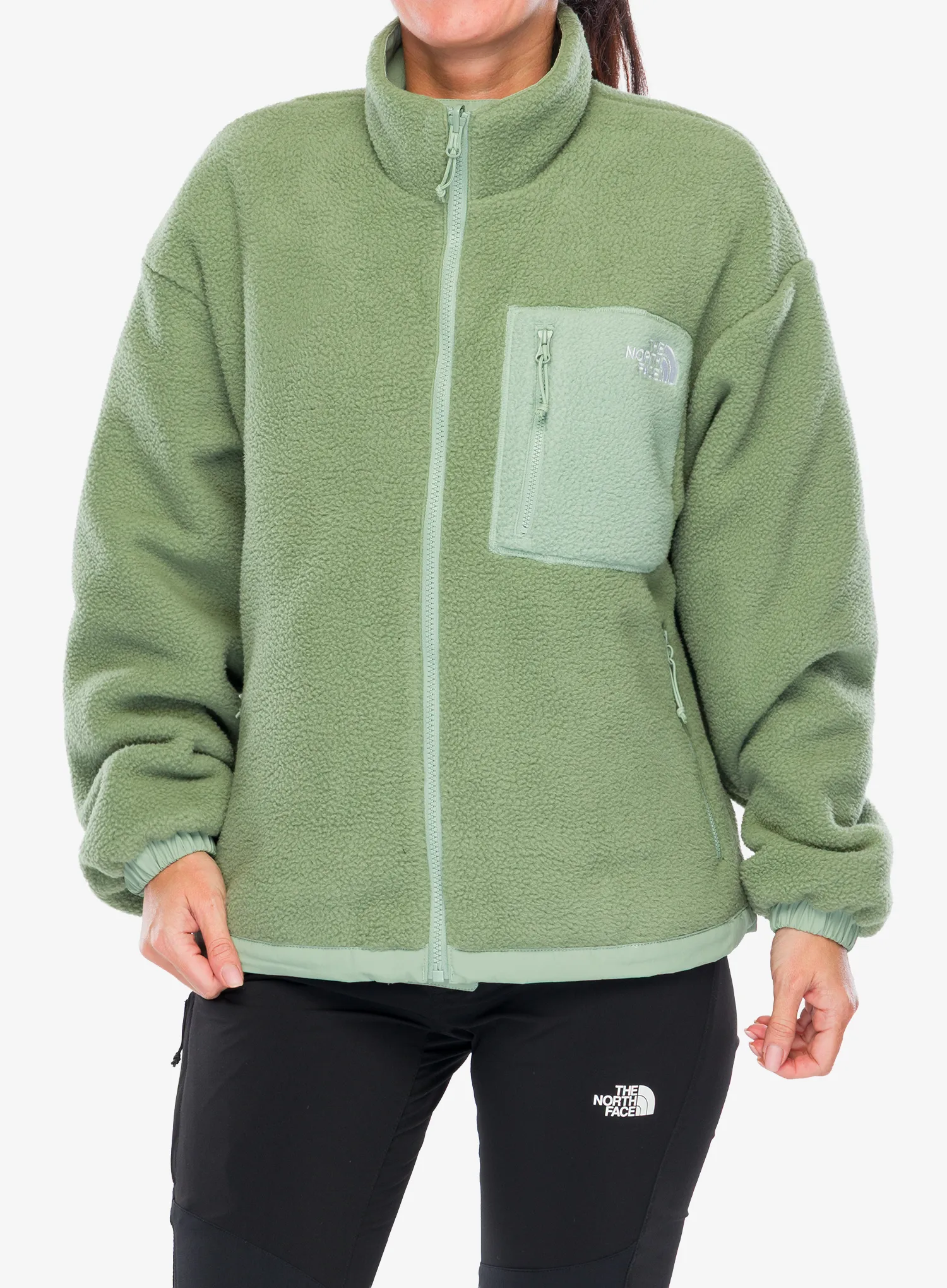 Flísová mikina dámska The North Face Yumiori Reversible Jacket - slate moss/bark mist