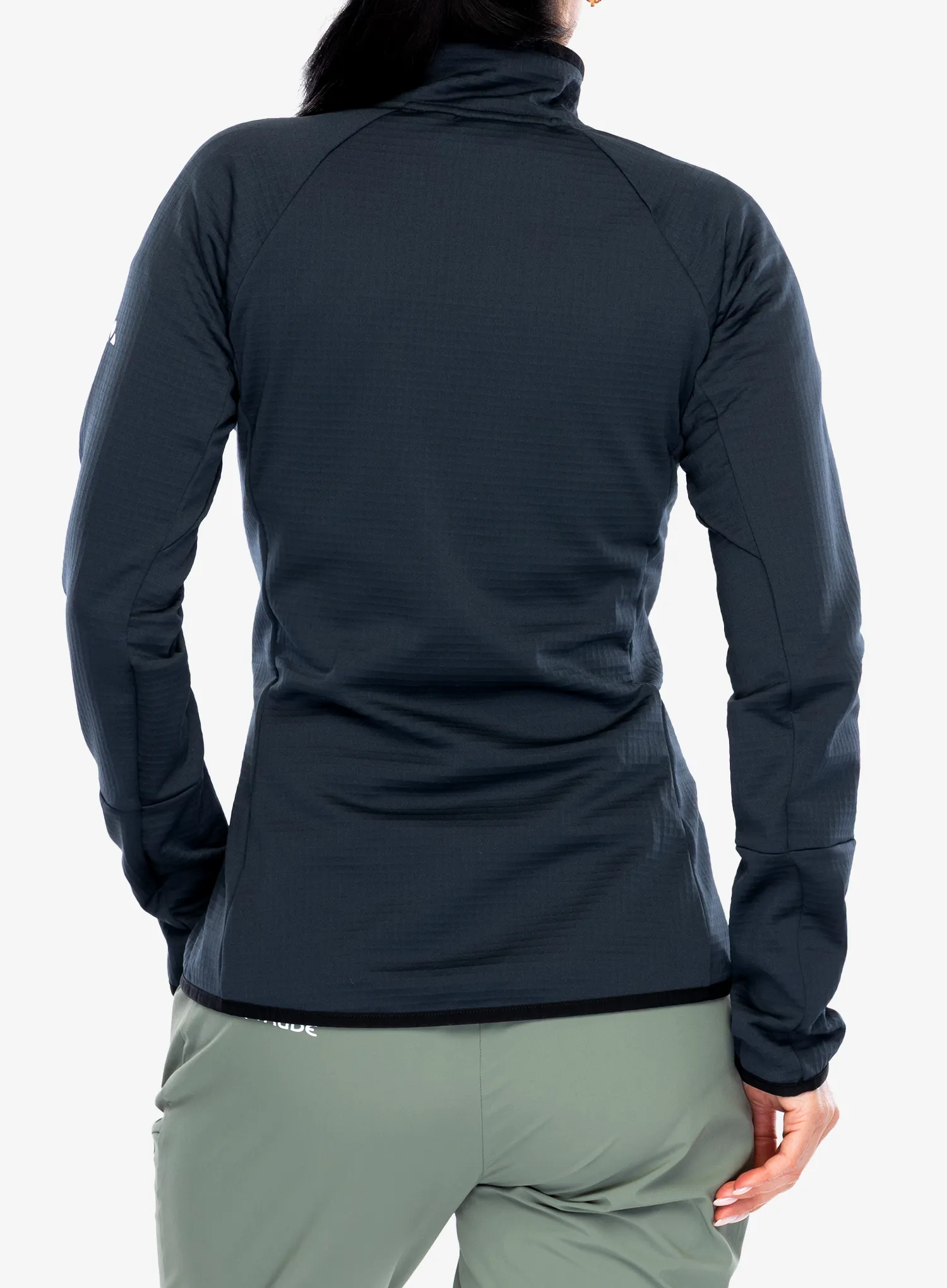 Flísová mikina dámska Vaude Monviso Fleece FZ Jacket II - black/black