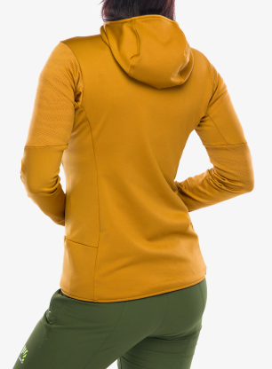 Dámska flísová mikina Salewa Sella Crevasse HD Jacket - golden brown