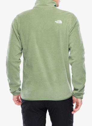 Flísová mikina The North Face Glacier Fleece 1/4 Zip Jacket - bark mist