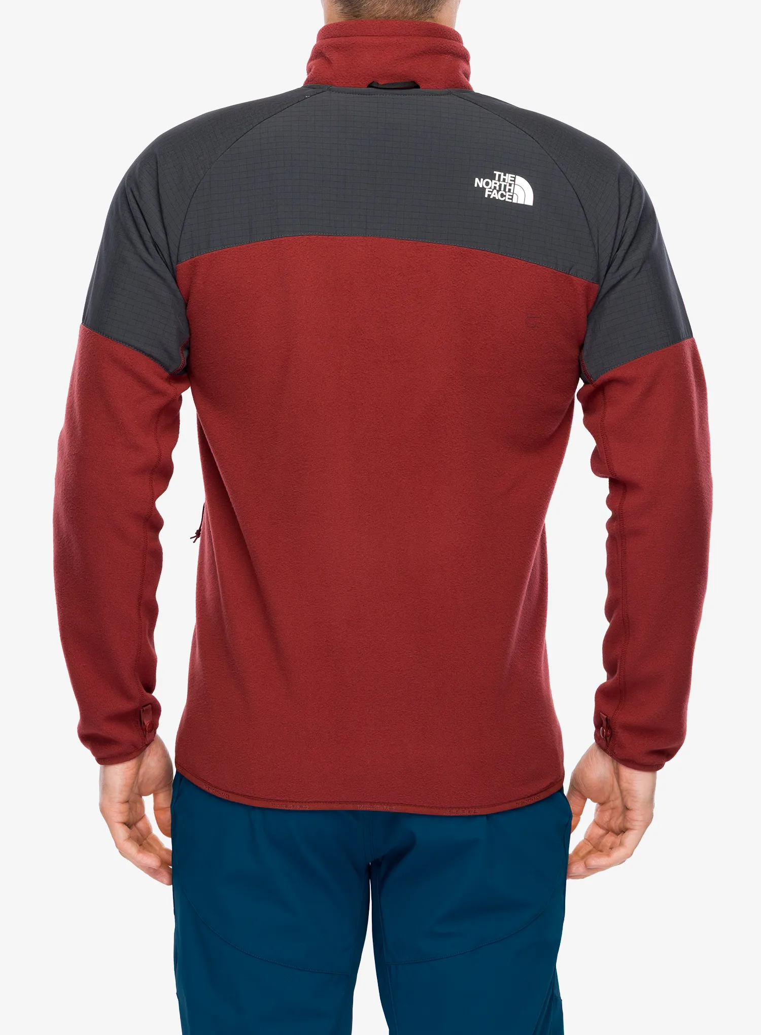 Flísová mikina The North Face Glacier Heavyweight Full Zip Jacket - sumac/asphalt grey