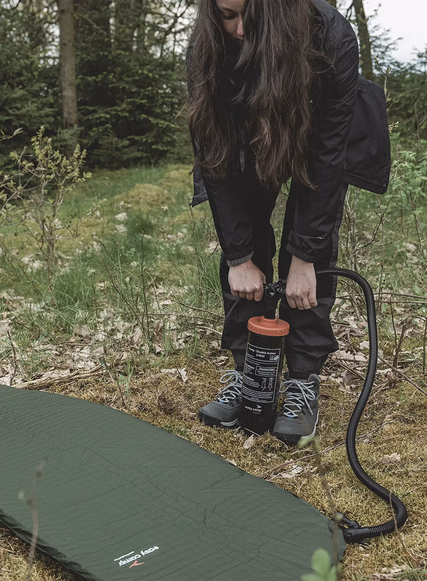 Pumpička Easy Camp Double Action Pump - black