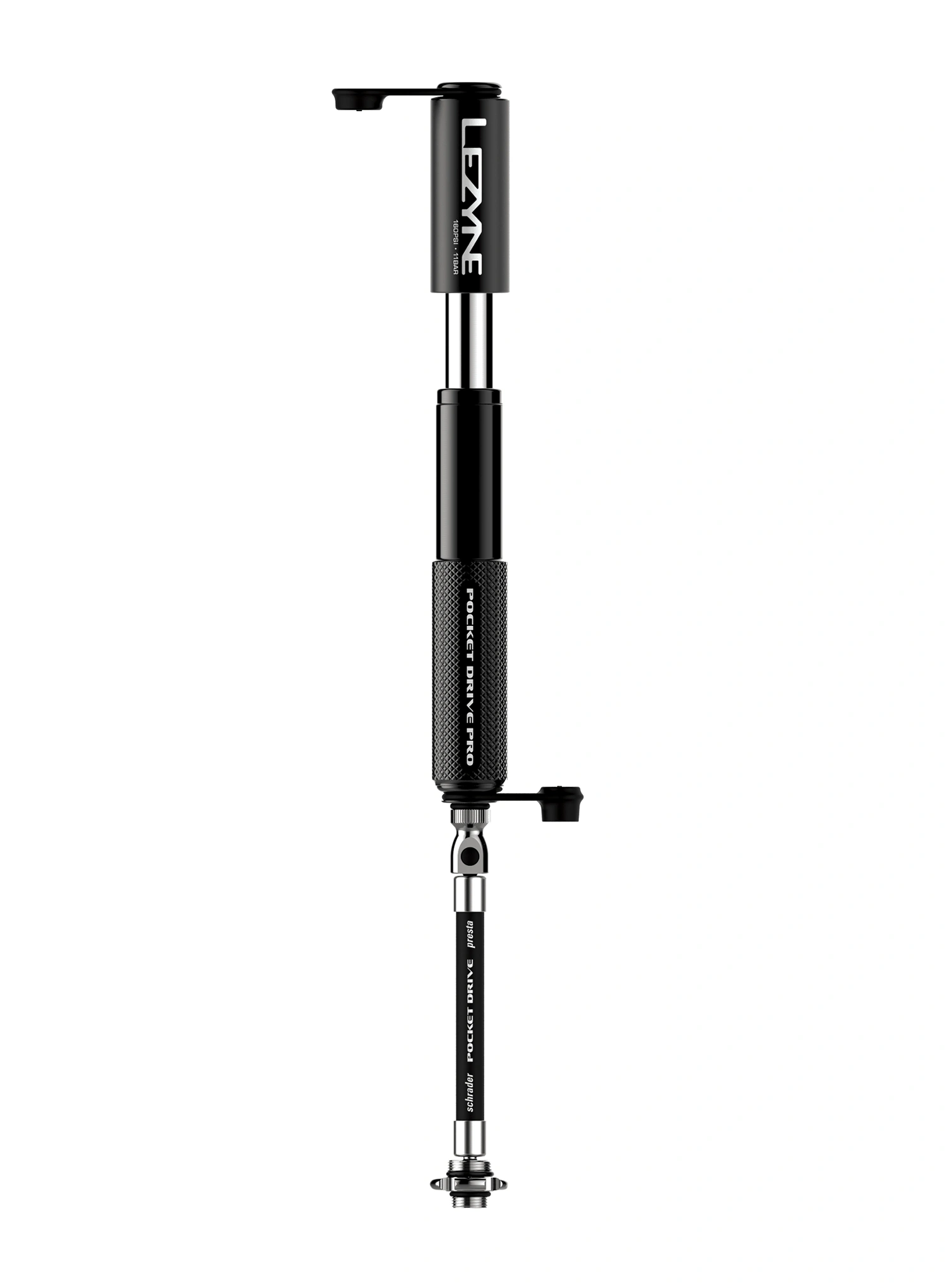 Pumpa na bicykel Lezyne Pocket Drive Pro - matte black/gloss black