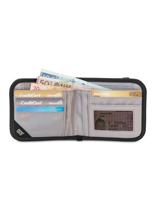 Bezpečná peňaženka Pacsafe RFIDsafe V100 - black
