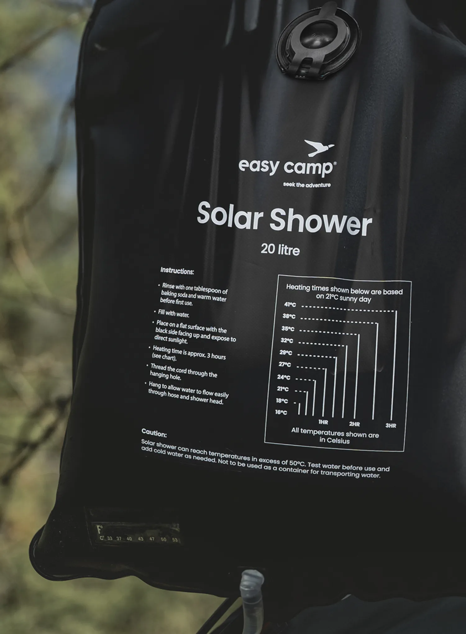 Sprcha Easy Camp Solar Shower - black