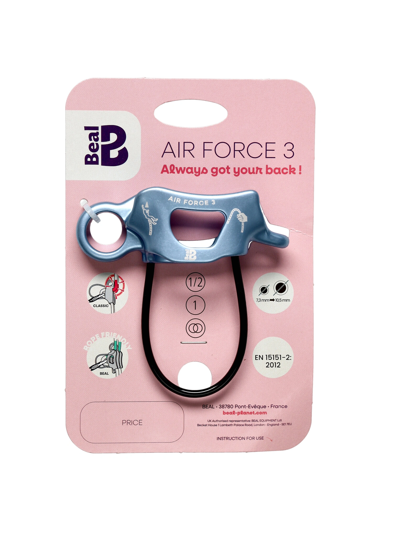 Istiace-zjazdové zariadenie Beal Air Force 3 - blue/blue