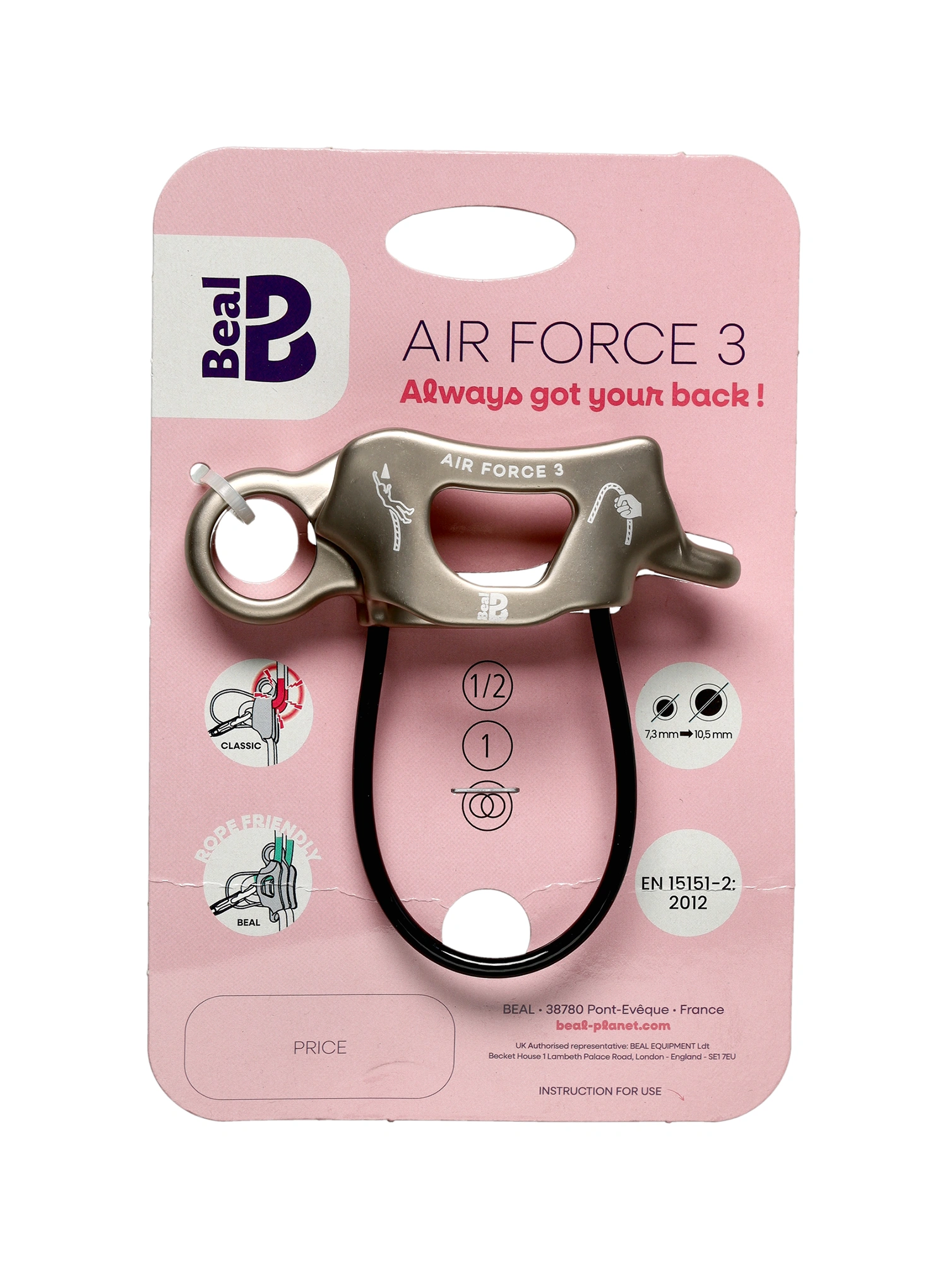 Istiace-zjazdové zariadenie Beal Air Force 3 - stone