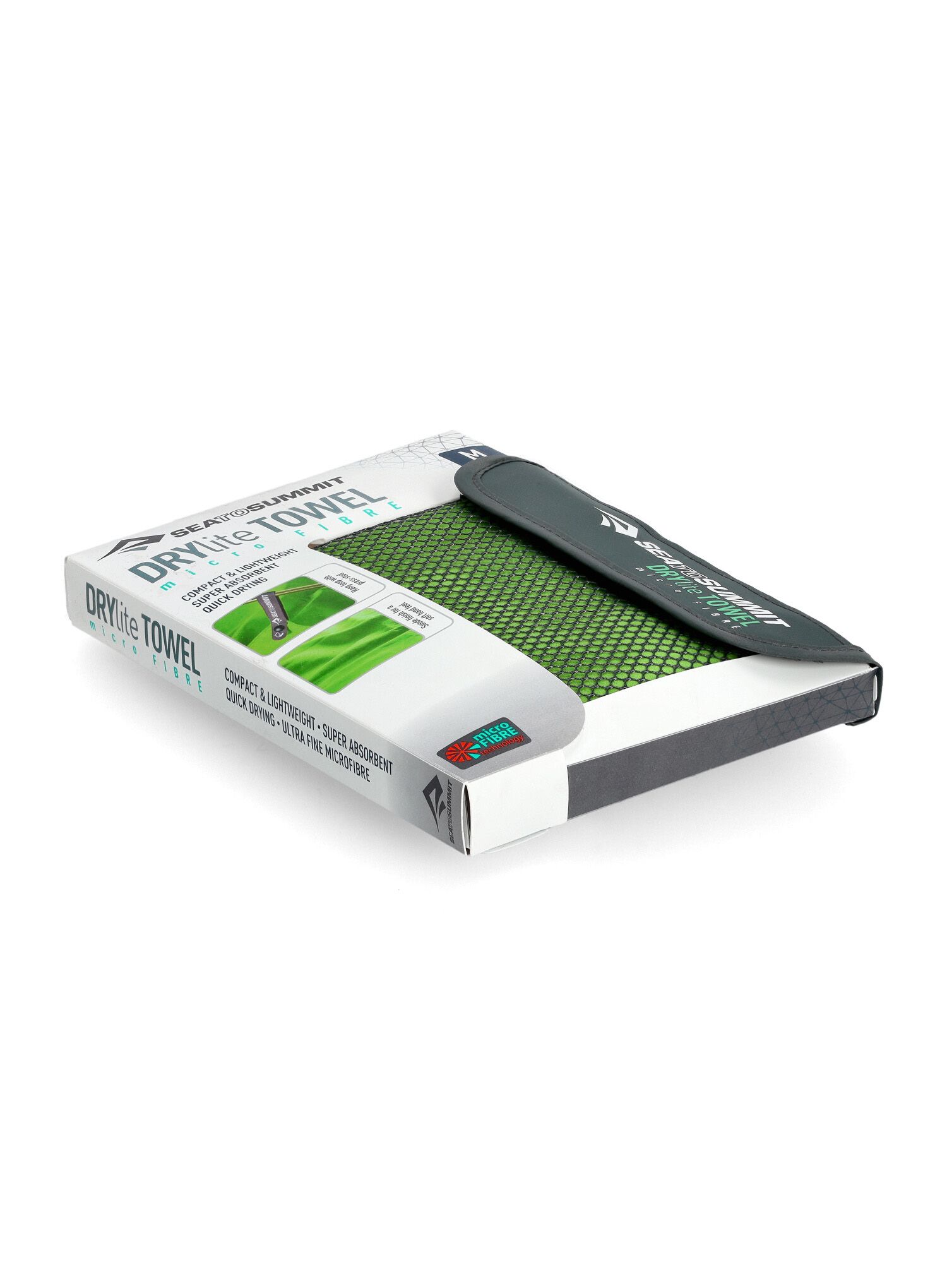 Rýchloschnúci uterák Sea To Summit DryLite Towel Antibacterial M - lime