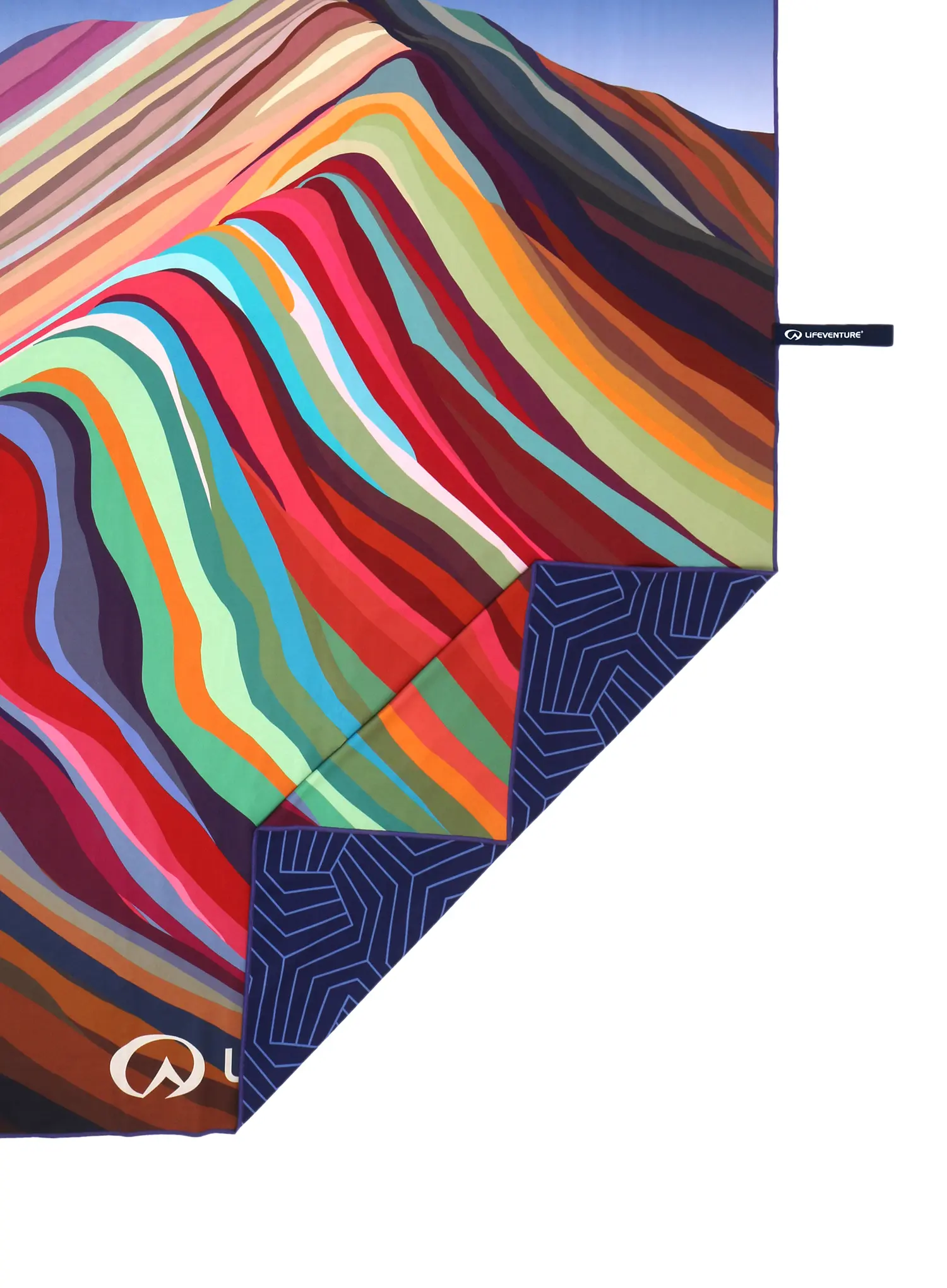 Rýchloschnúci uterák Lifeventure Recycled SoftFibre Trek Towel - rainbow mountain