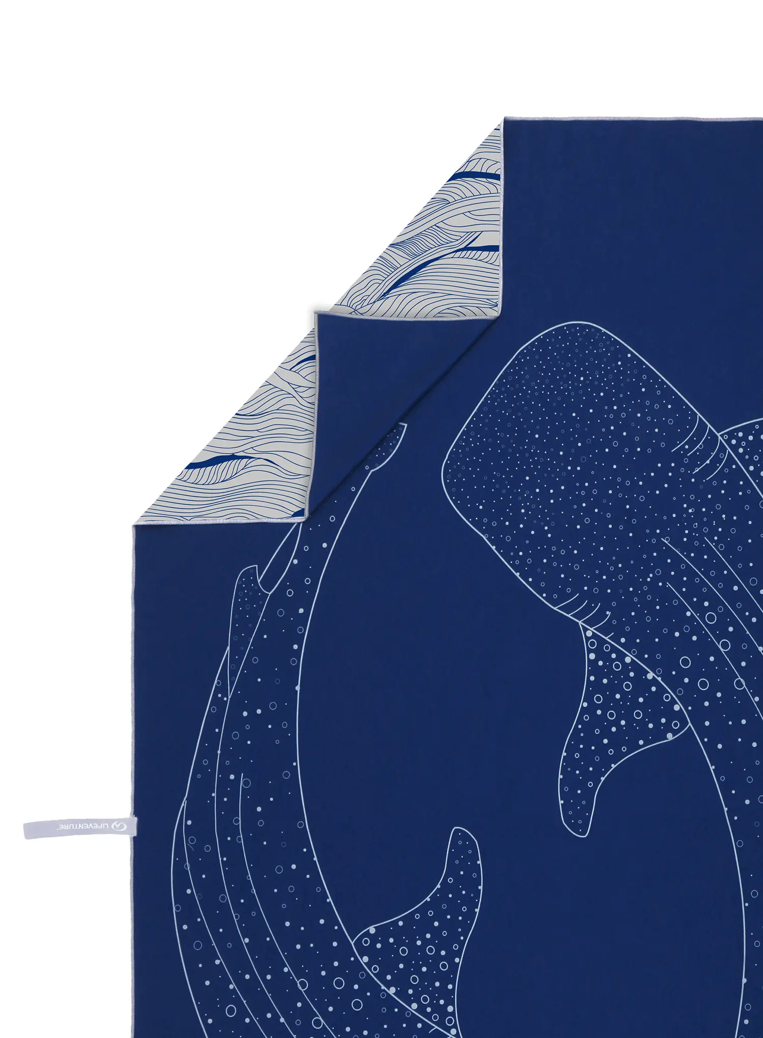 Rýchloschnúci uterák Lifeventure Recycled SoftFibre Trek Towel - whale shark