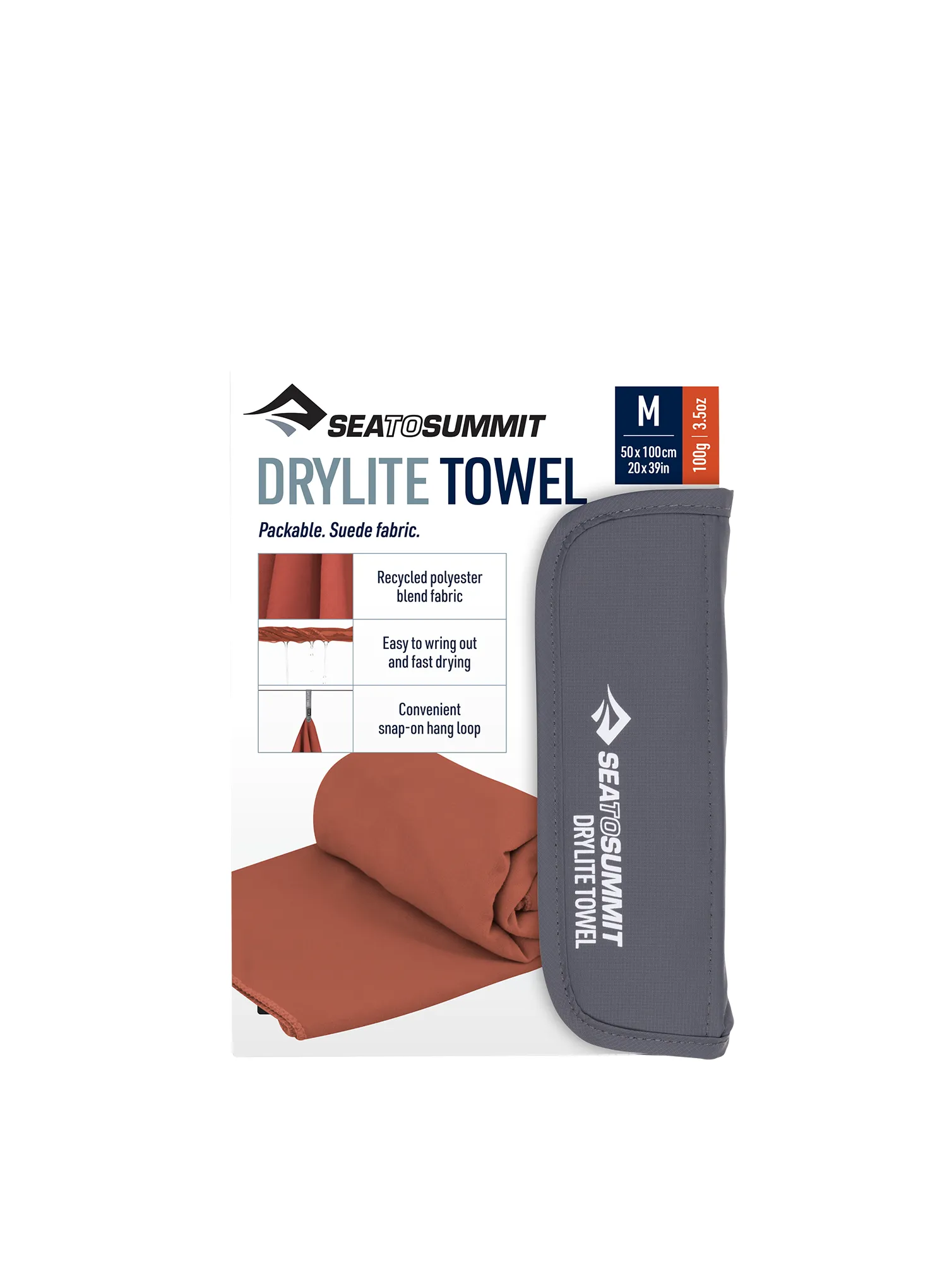 Rýchloschnúci uterák Sea To Summit DryLite Towel M - picante