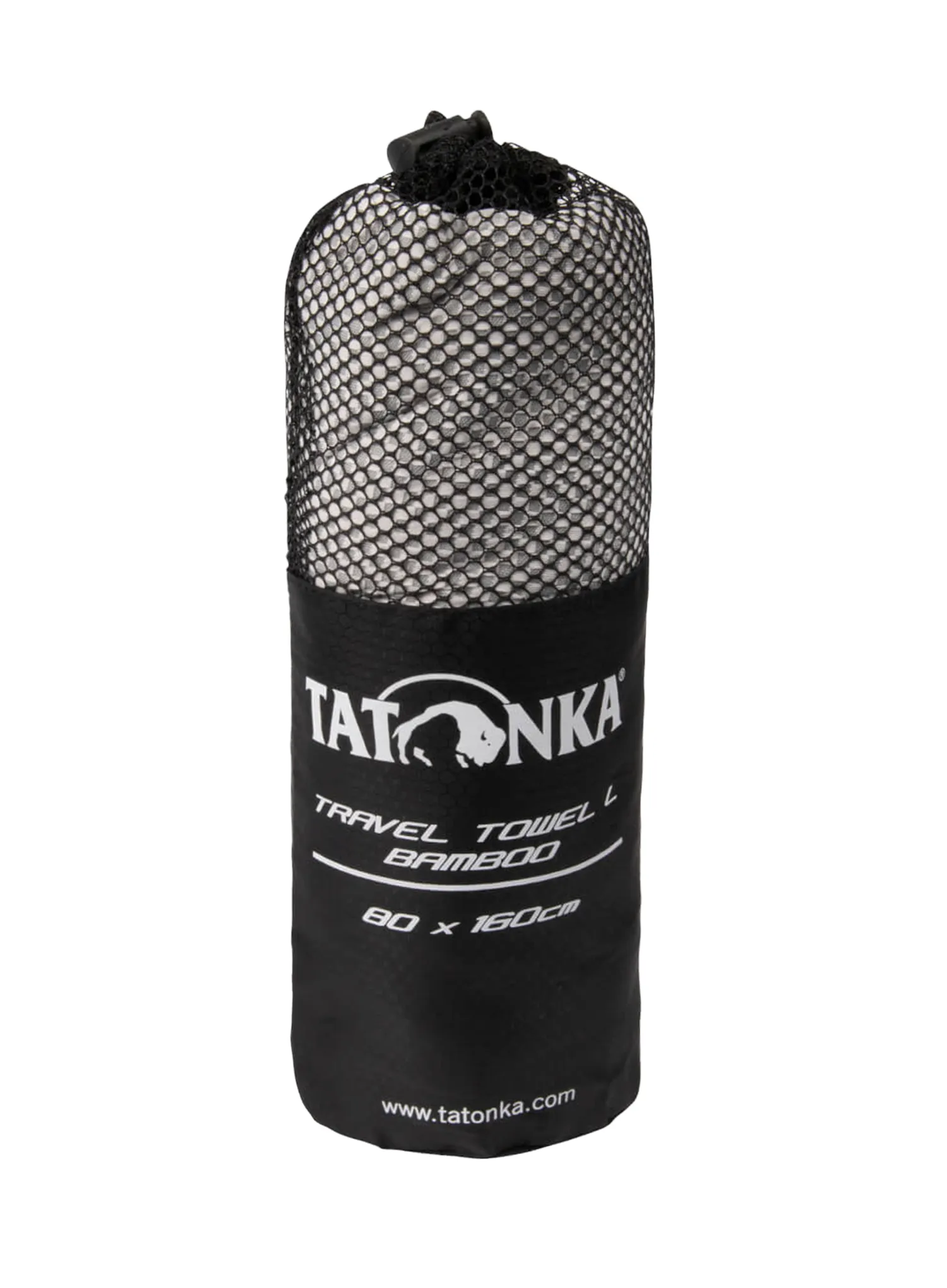 Rýchloschnúci uterák Tatonka Travel Towel Bamboo L - grey