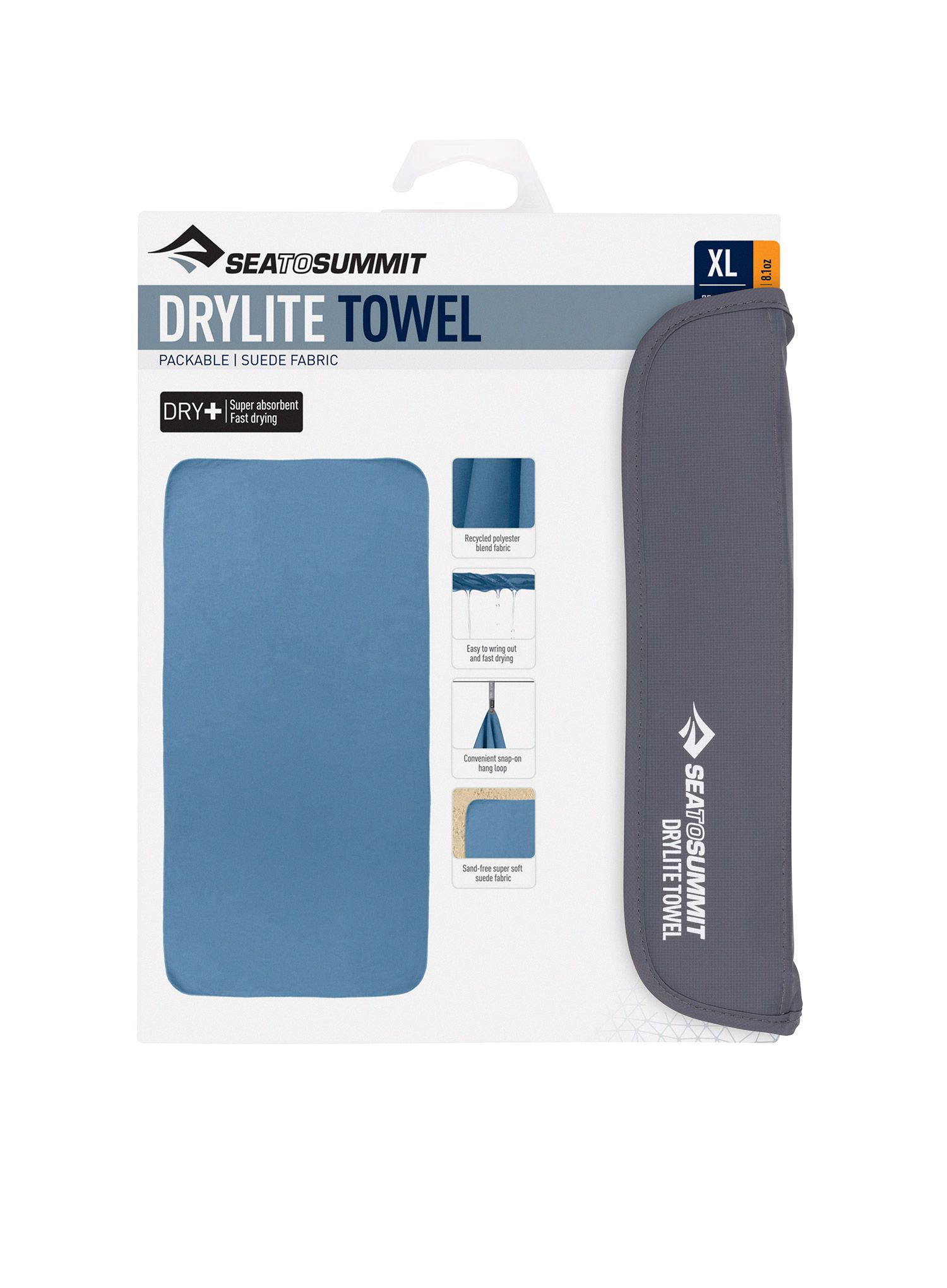 Uterák Sea To Summit DryLite Towel XL - moonlight