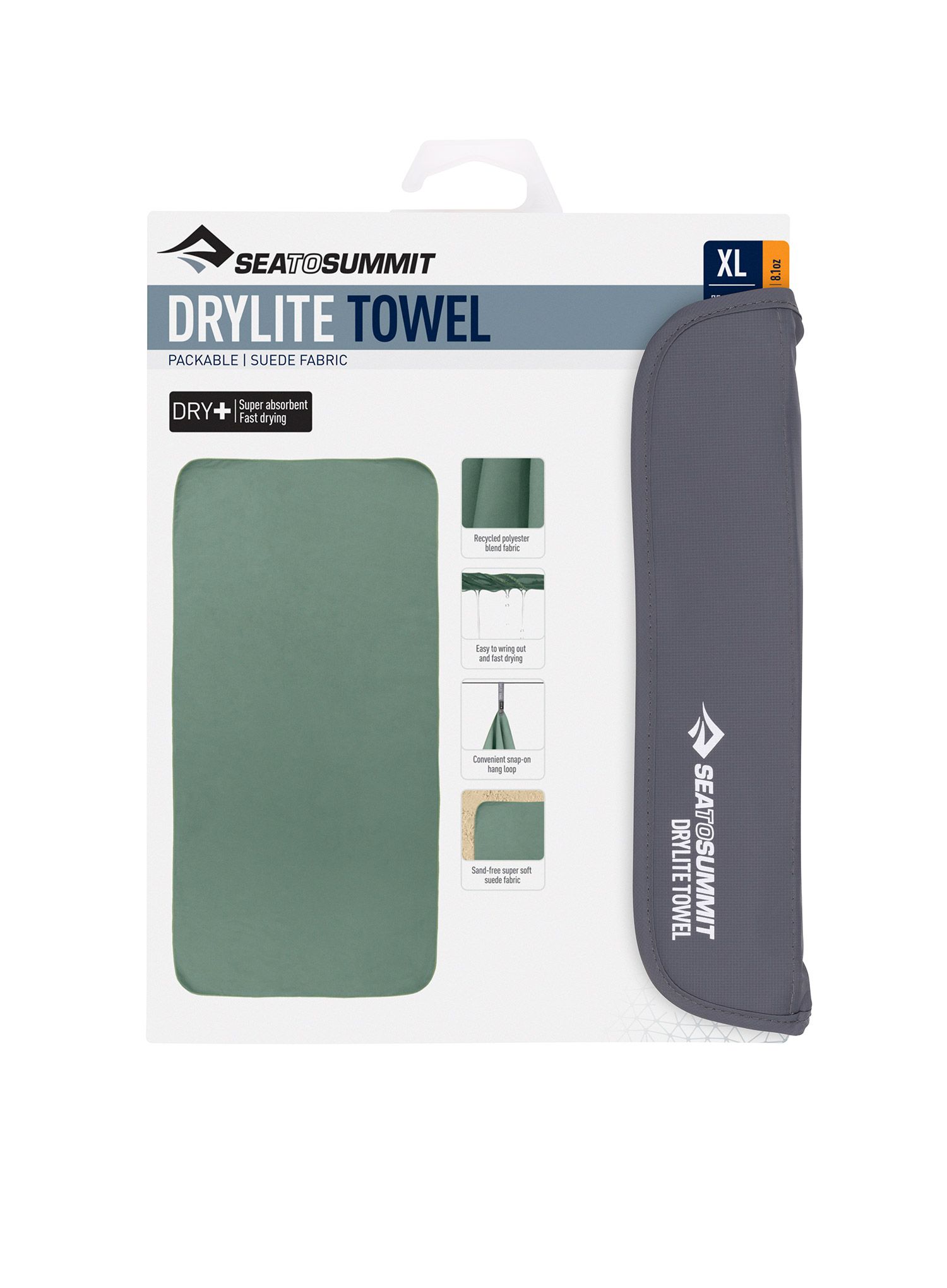 Uterák Sea To Summit DryLite Towel XL - sage