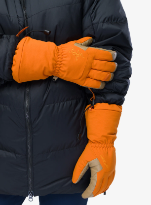 Lyžiarske rukavice Arcteryx Fission SV Glove - copper sky/canvas