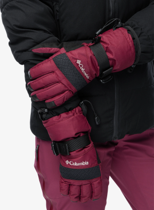 Dámske lyžiarske rukavice Columbia Whirlibird III Glove - rich wine