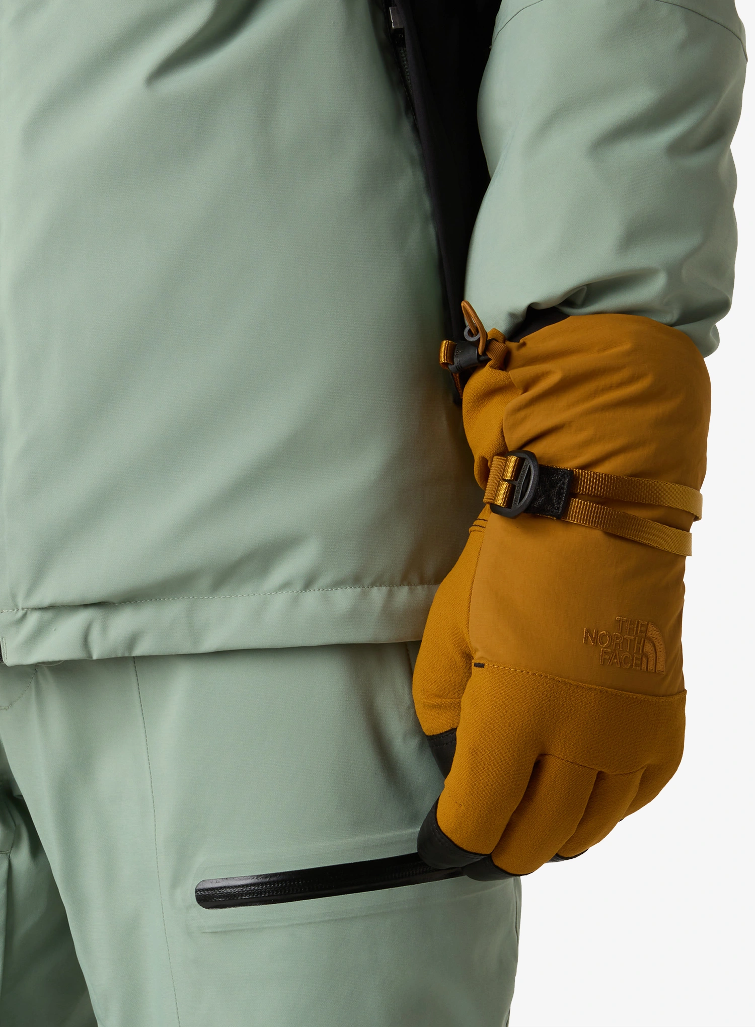 Lyžiarske rukavice The North Face Montana Leather WP Glove - timber tan/timber tan heather
