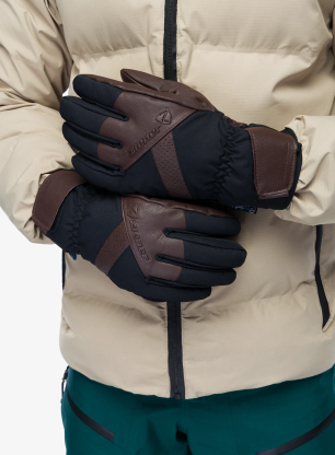 Lyžiarske rukavice Ziener Getter AS AW Glove - dark brown