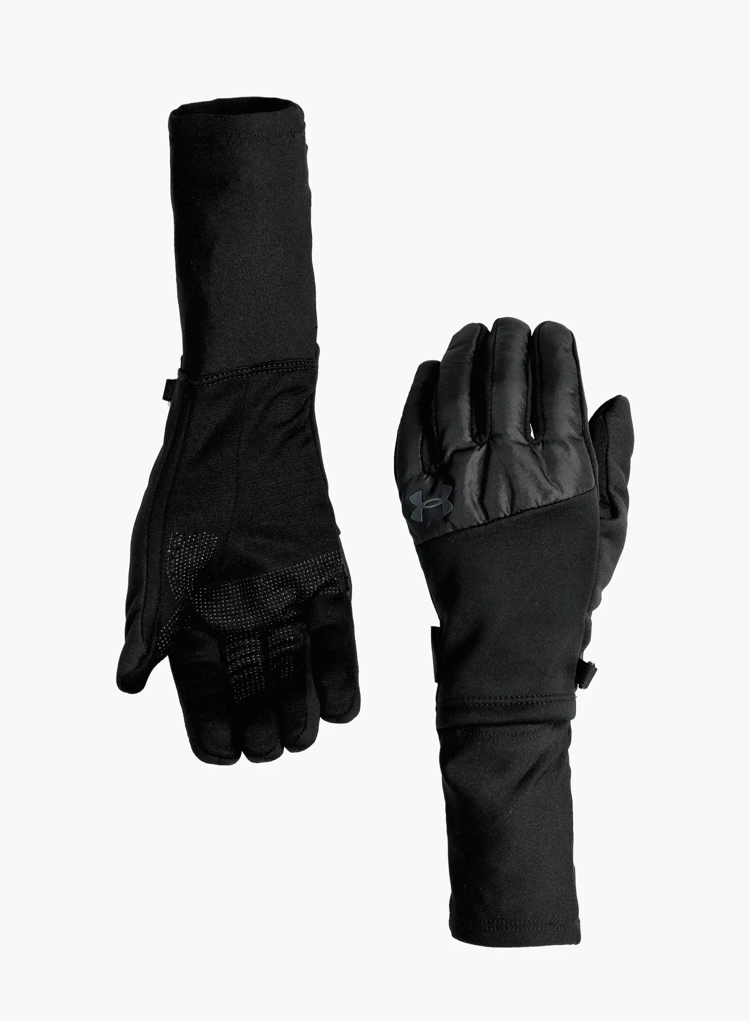 Rukavice na behanie Under Armour Storm Fleece Run Gloves - black/black/reflective