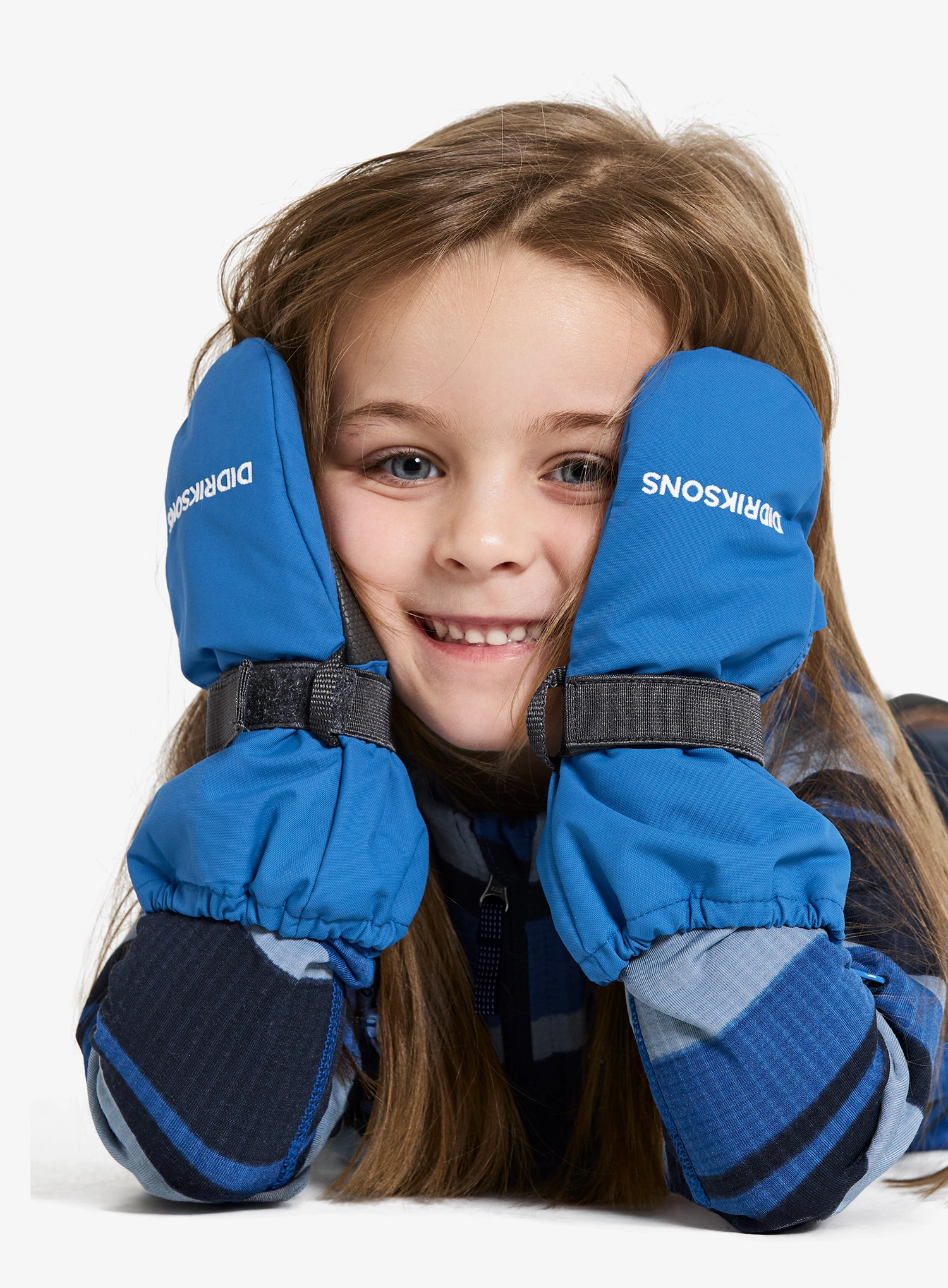 Rukavice detské Didriksons Biggles Zip Mitten 8 - sapphire blue