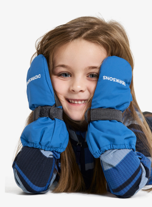 Rukavice detské Didriksons Biggles Zip Mitten 8 - sapphire blue
