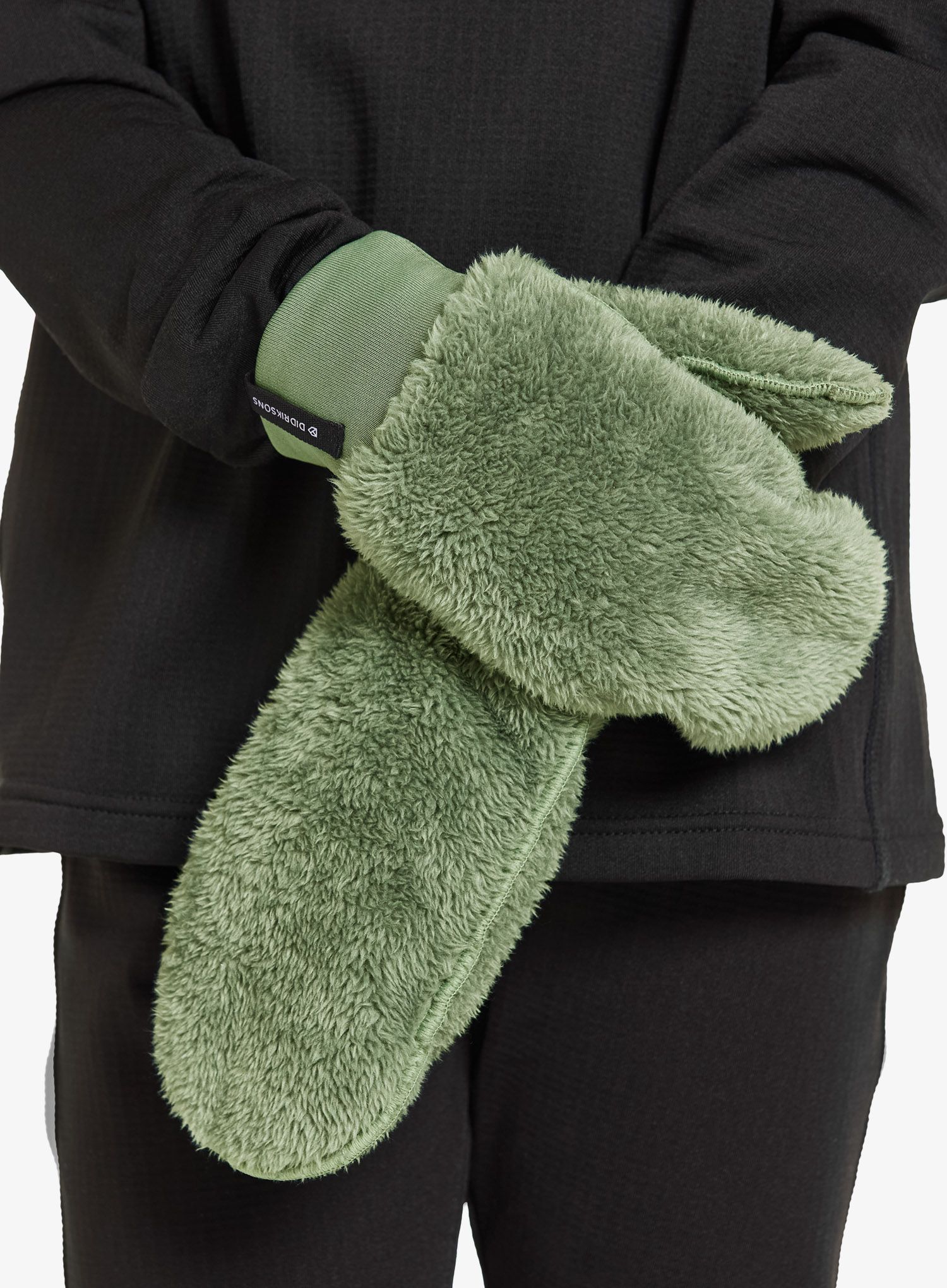 Rukavice detské Didriksons Mejram Mittens - light moss