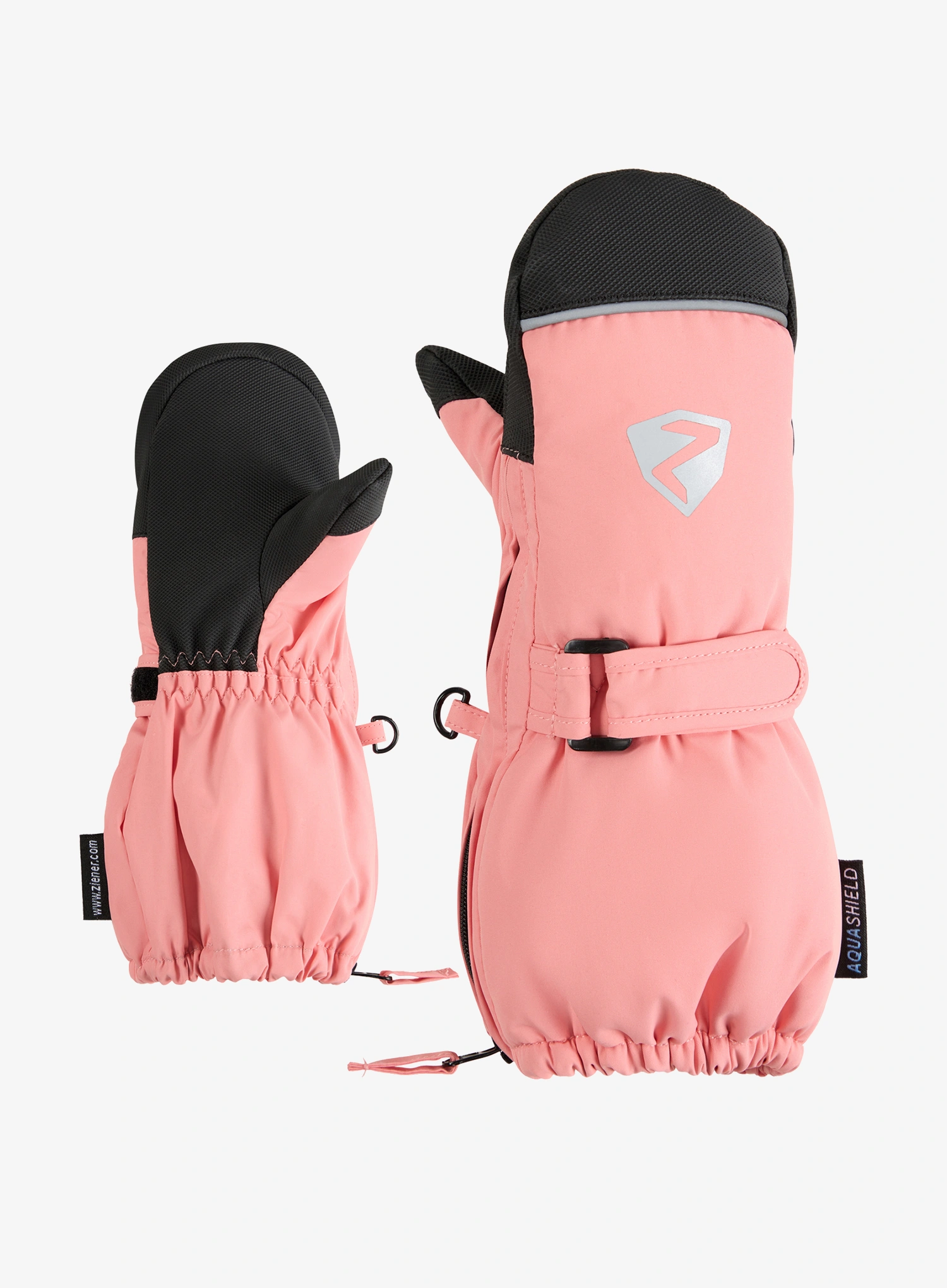 Rukavice detské Ziener Lanupo AS Mitten Minis Glove - pink vanilla