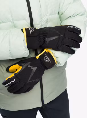 Rukavice La Sportiva Ski Touring Gloves - black/yellow