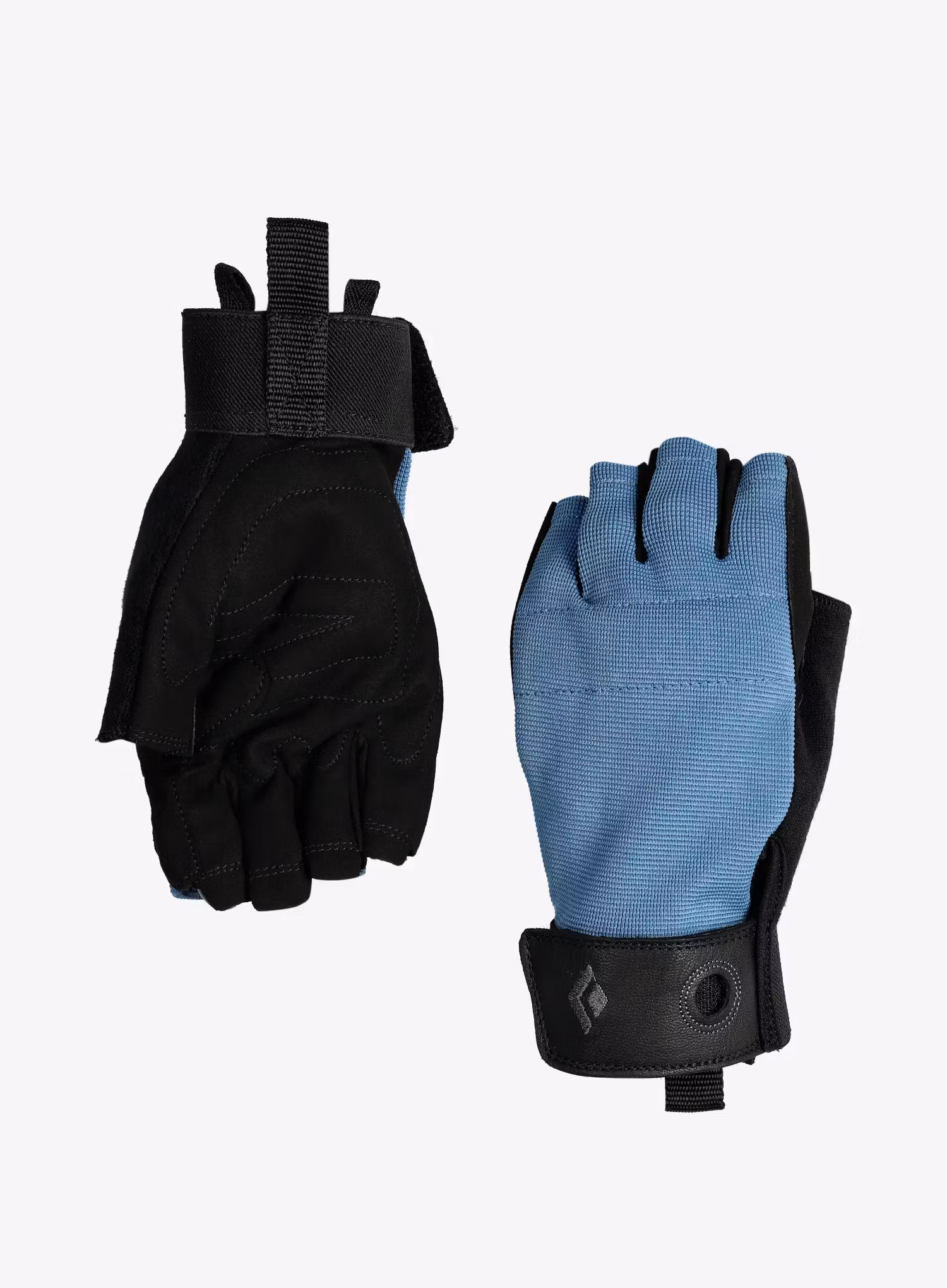 Rukavice na ferratu Black Diamond Crag Half-Finger Gloves - astral blue