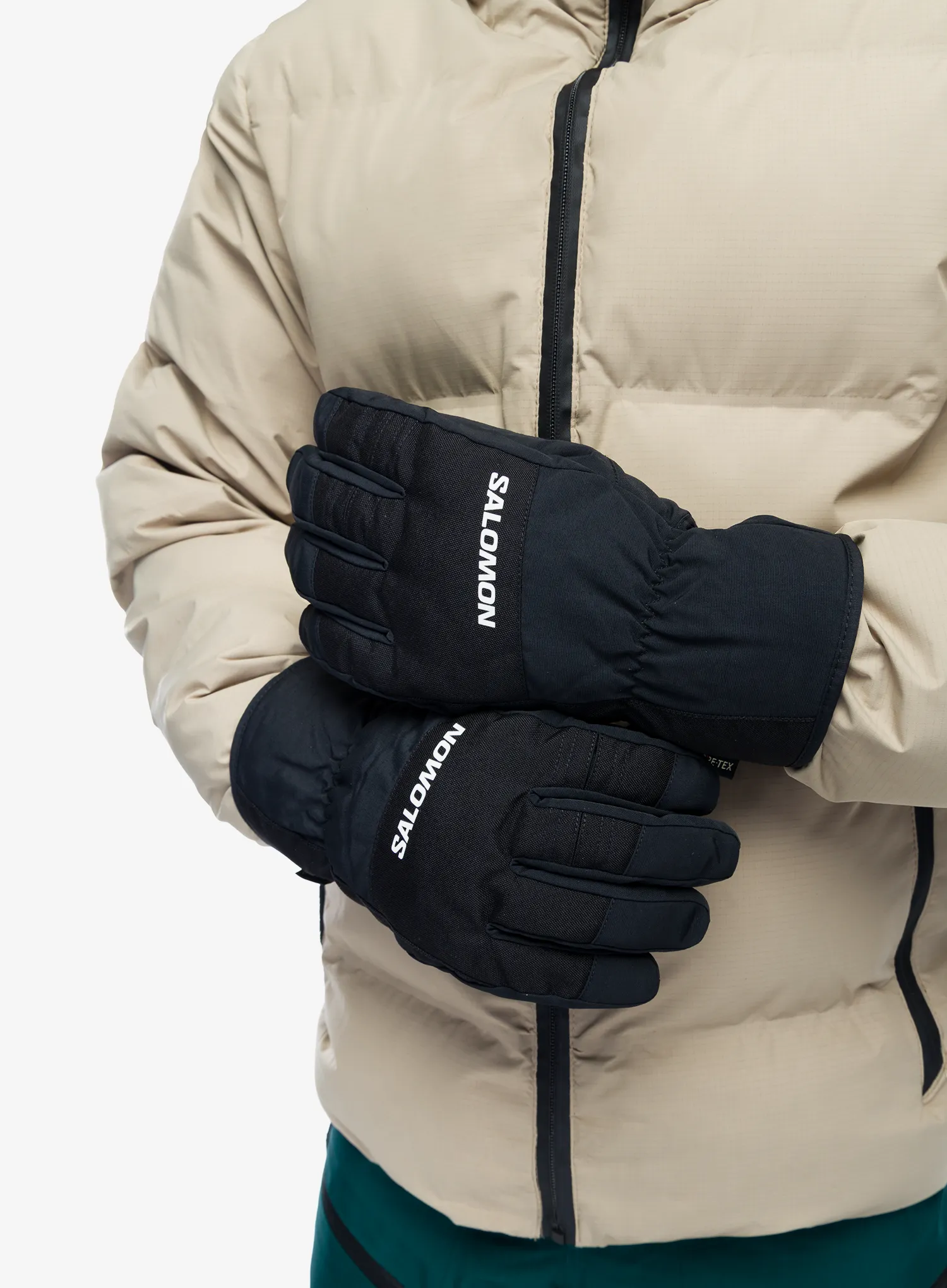Lyžiarske rukavice Salomon Force GTX - deep black
