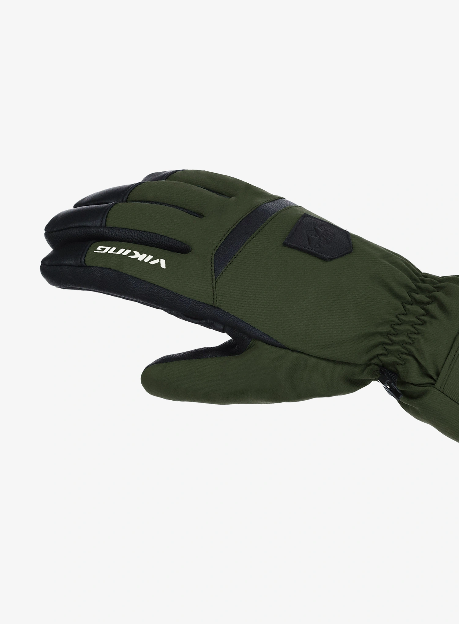 Lyžiarske rukavice Viking Lars Ski - green/black leather