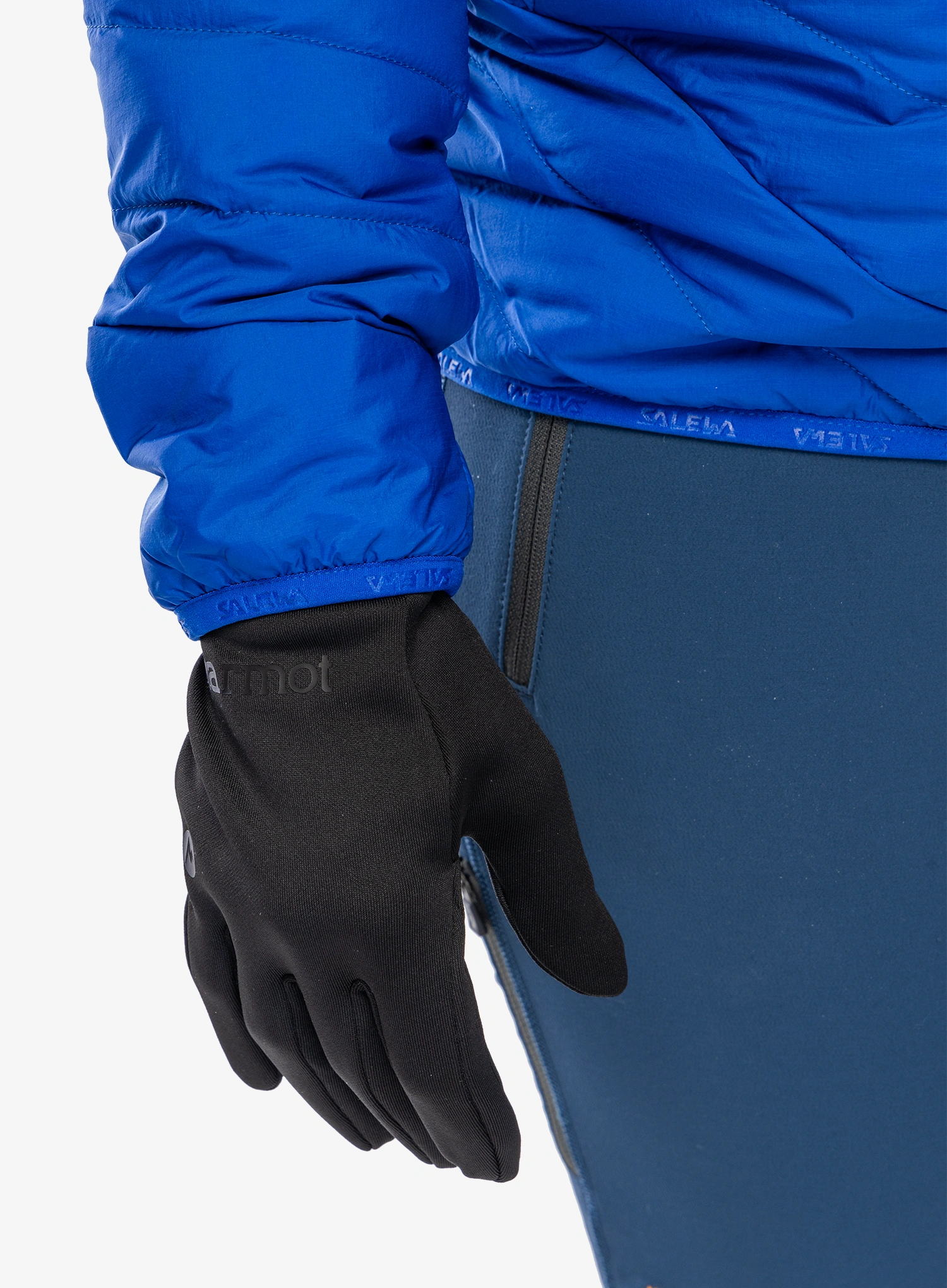 Flísové rukavice Marmot Connect Liner Glove - black