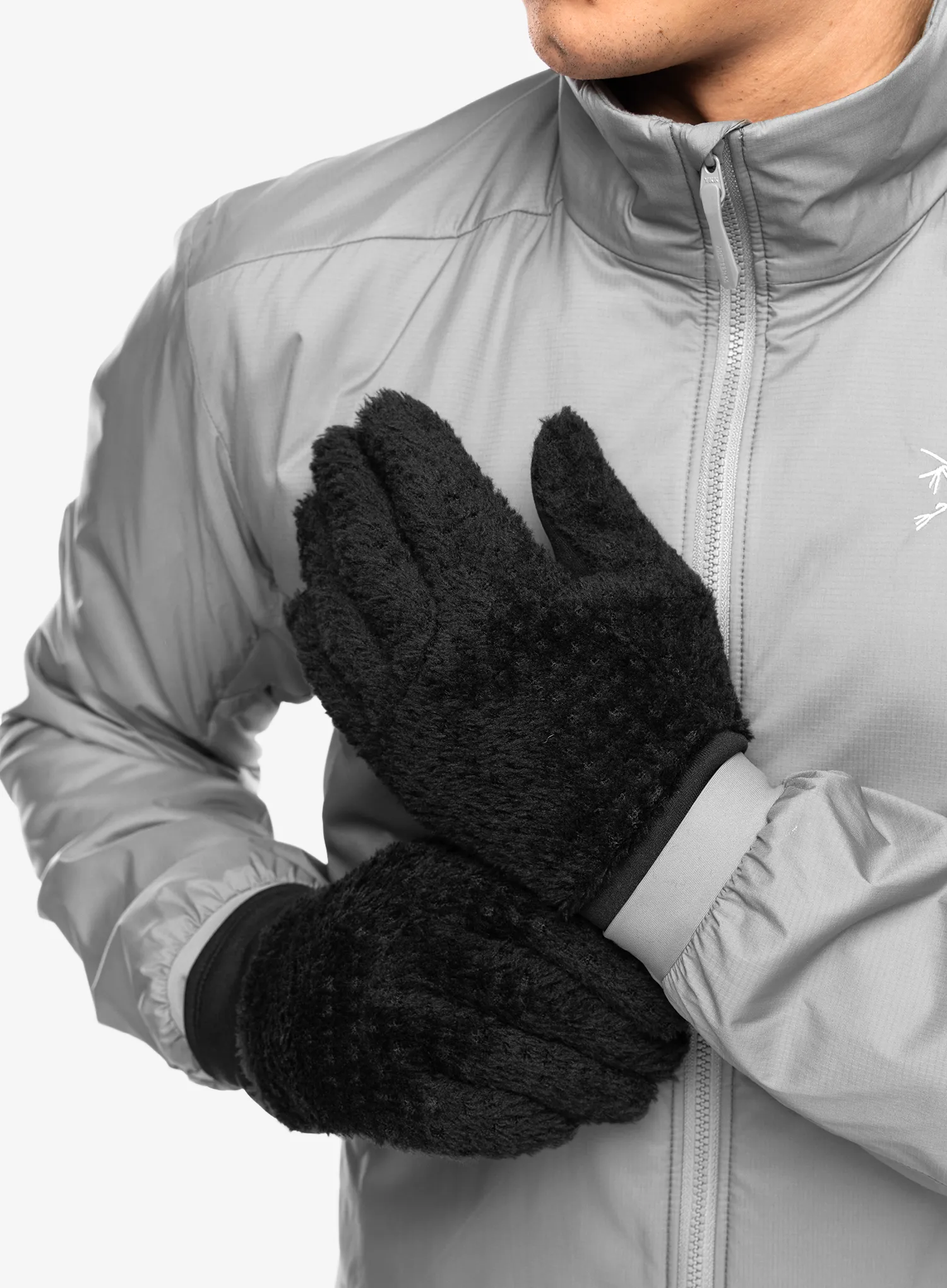 Flísové rukavice Norrona 29 Highloft Gloves - caviar