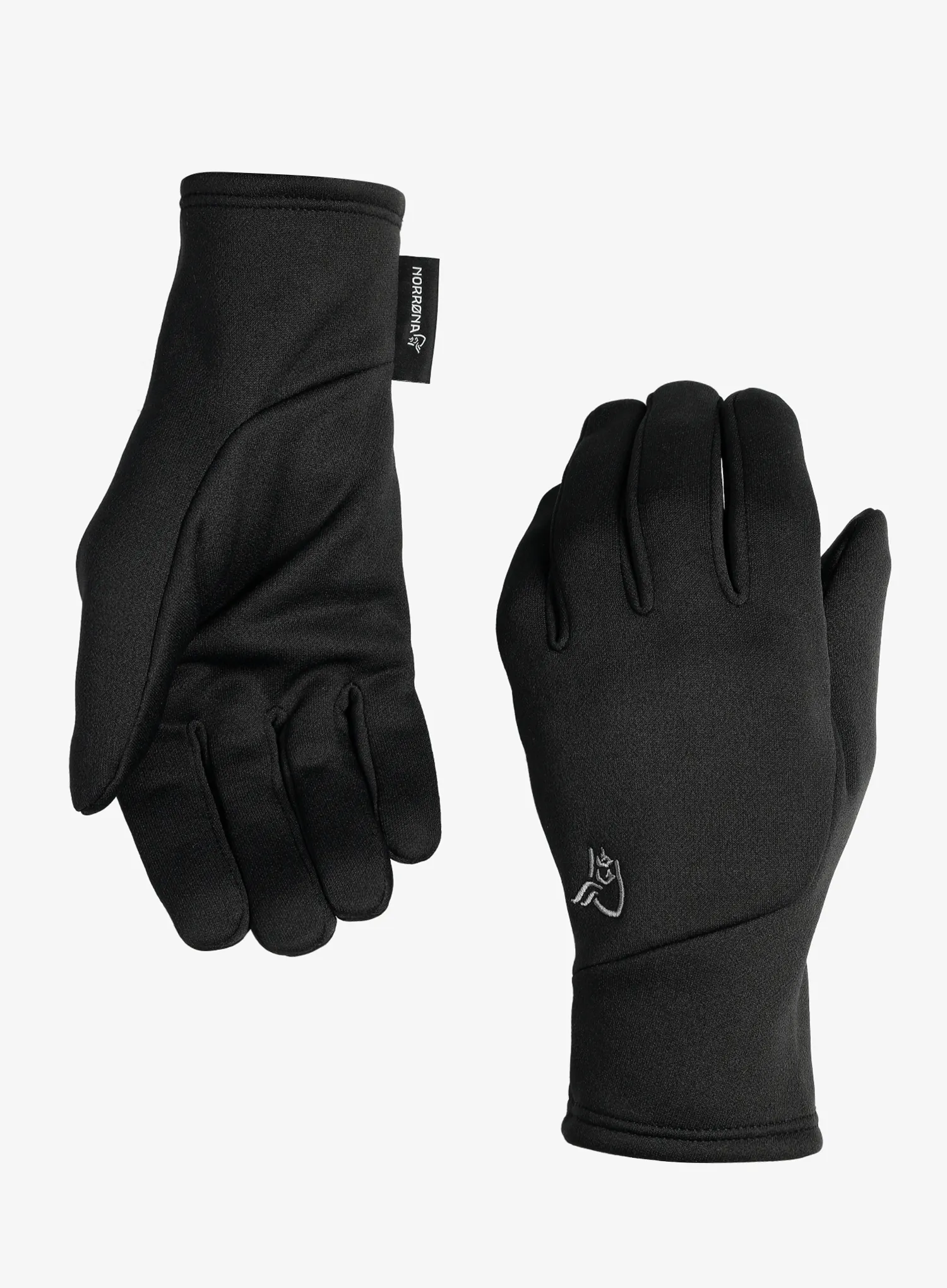 Flísové rukavice Norrona 29 Warm2 Stretch Gloves - caviar black