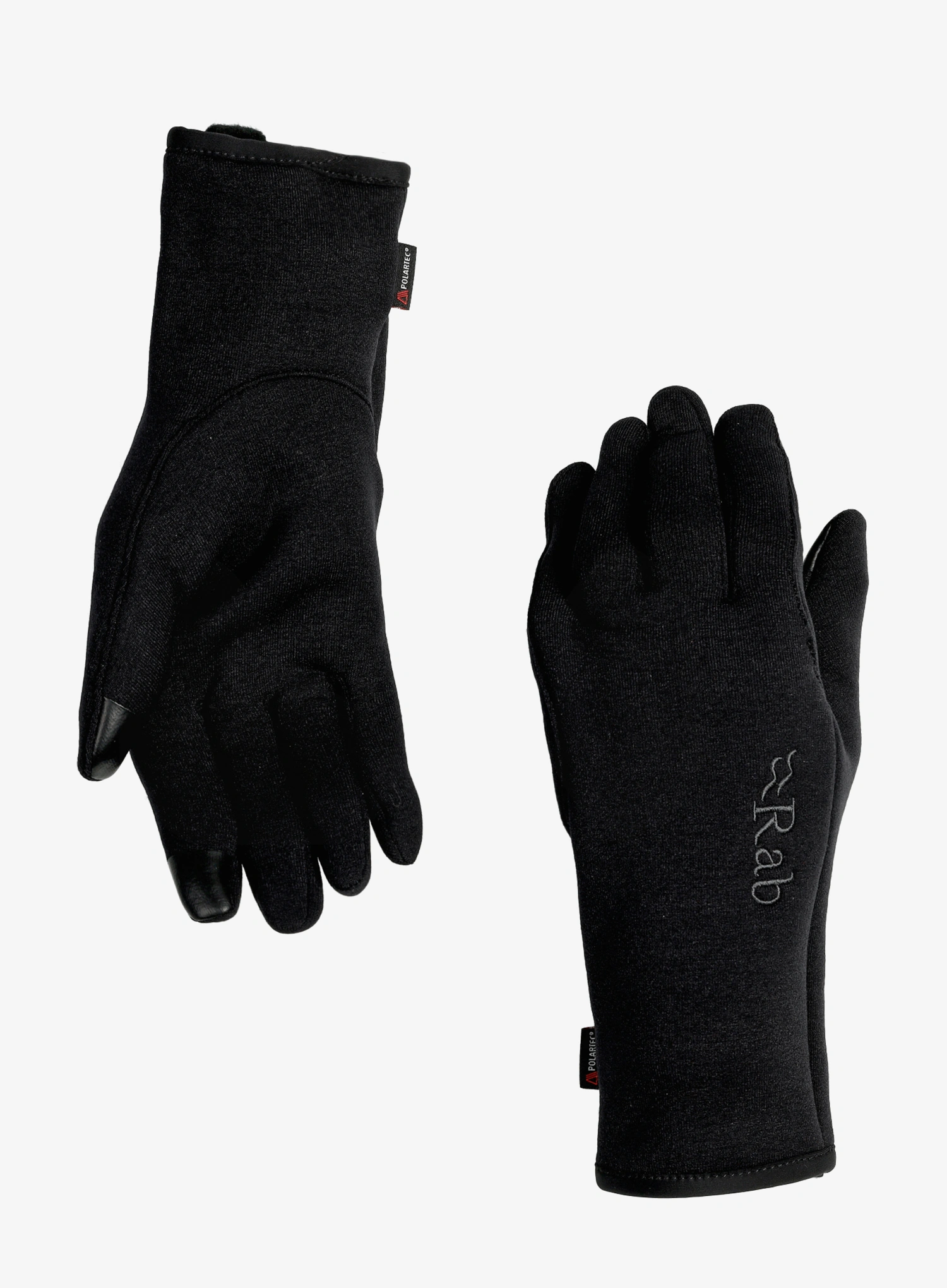 Flísové rukavice Rab Power Stretch Contact Glove - black/black