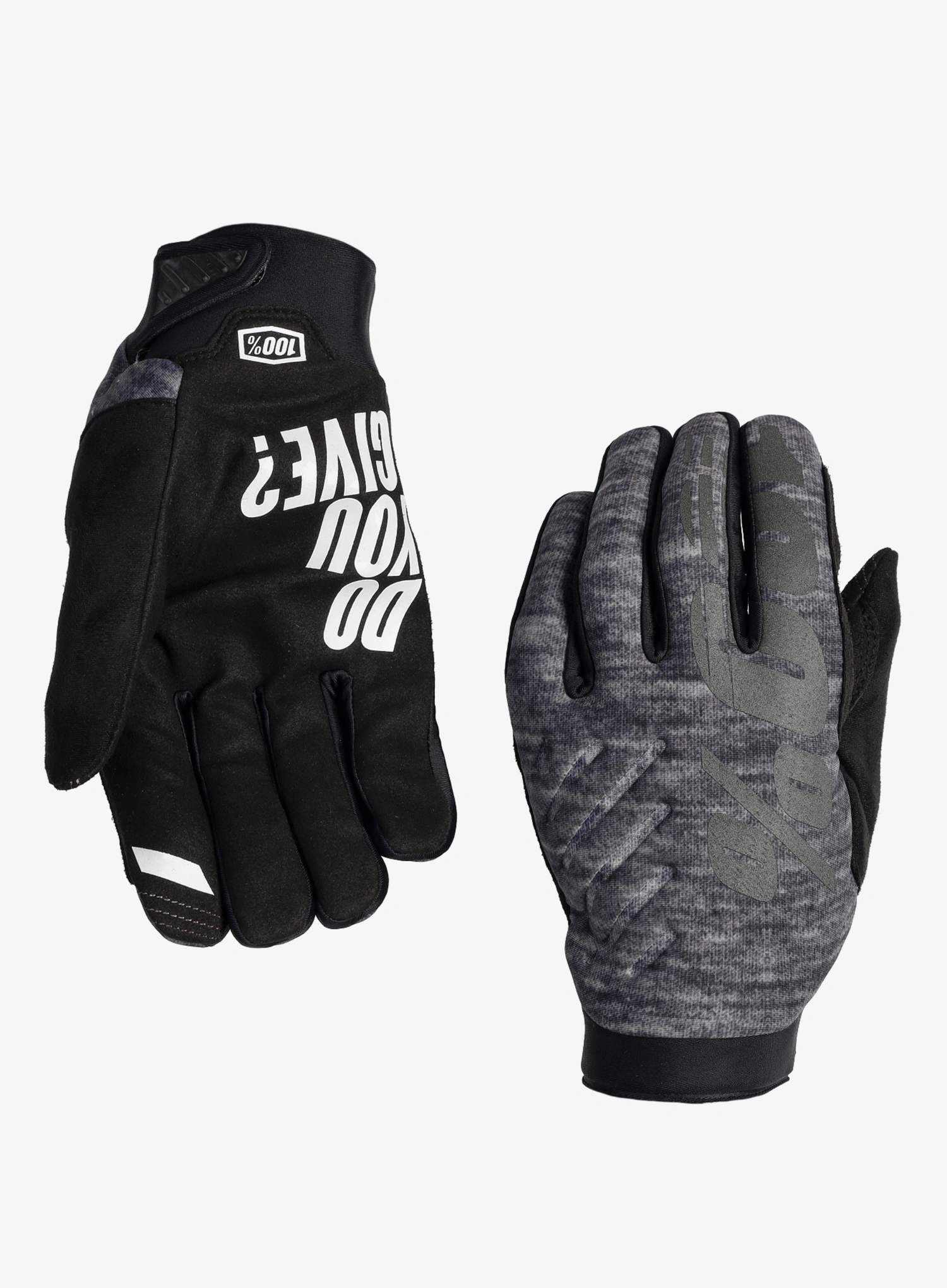 Cyklistické rukavice 100% Brisker Gloves - heather grey