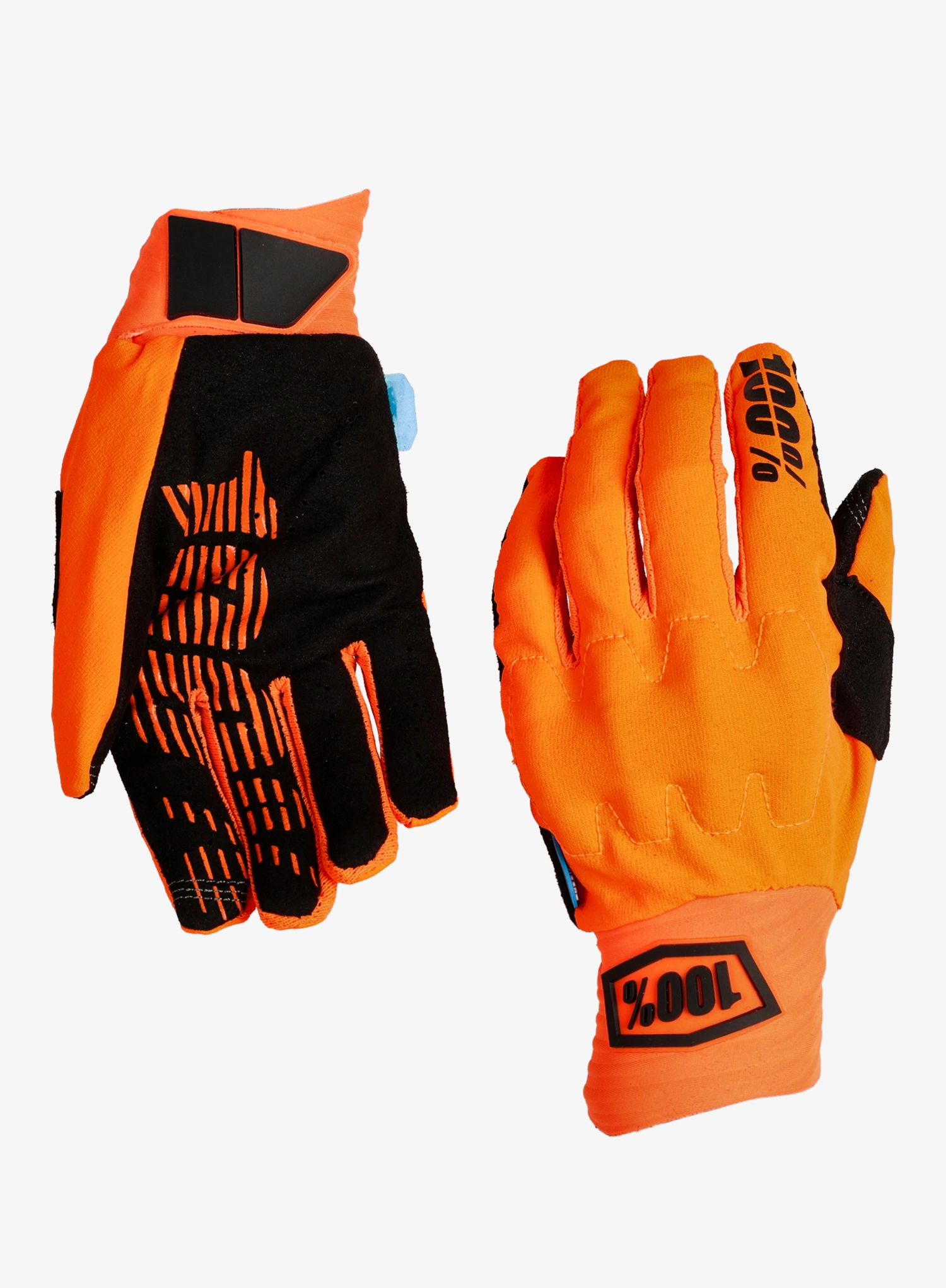 Cyklistické rukavice 100% Cognito Smart Shock - fluo orange