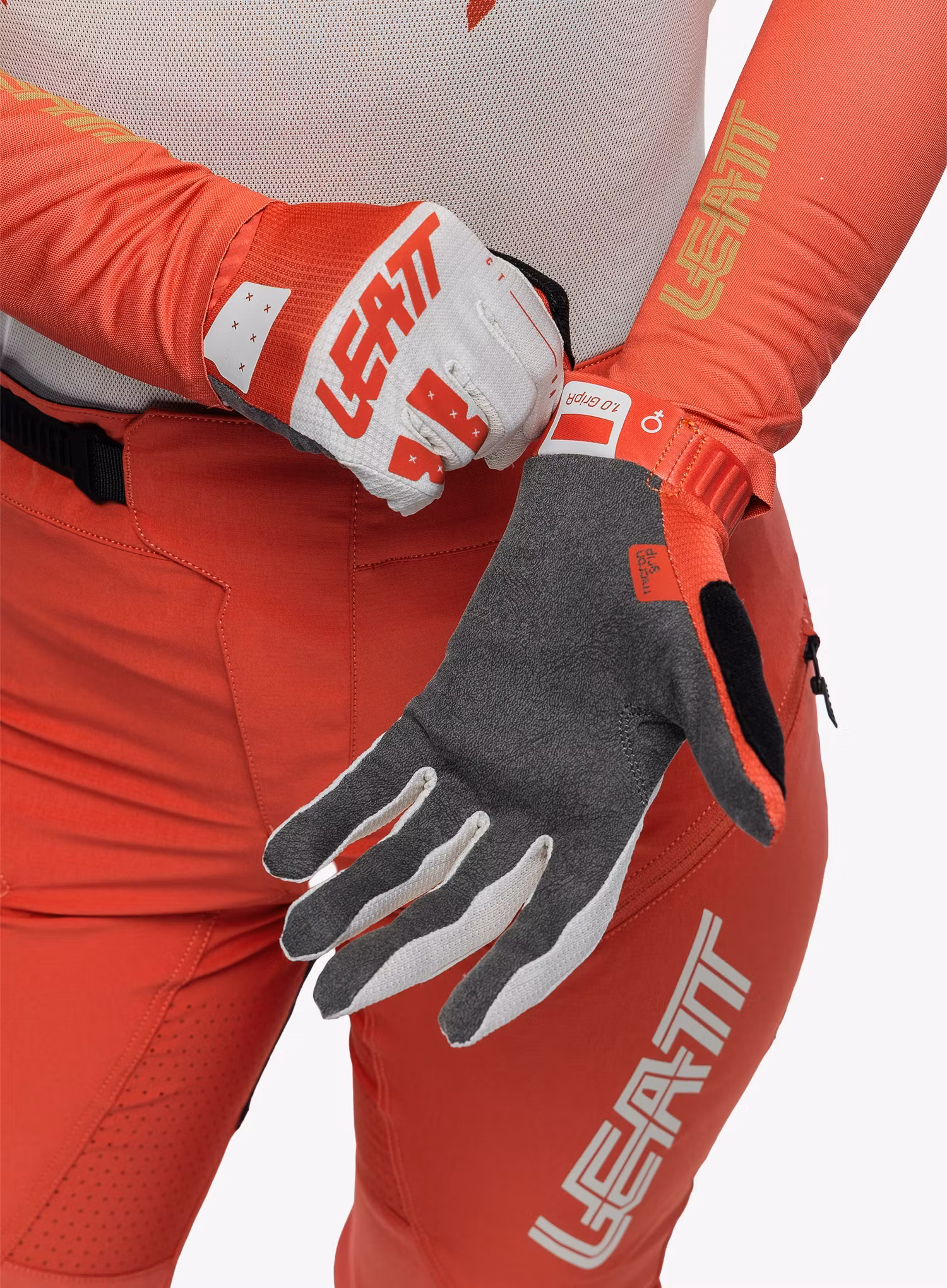 Cyklistické rukavice dámske Leatt Glove MTB 1.0 GripR - dusty red