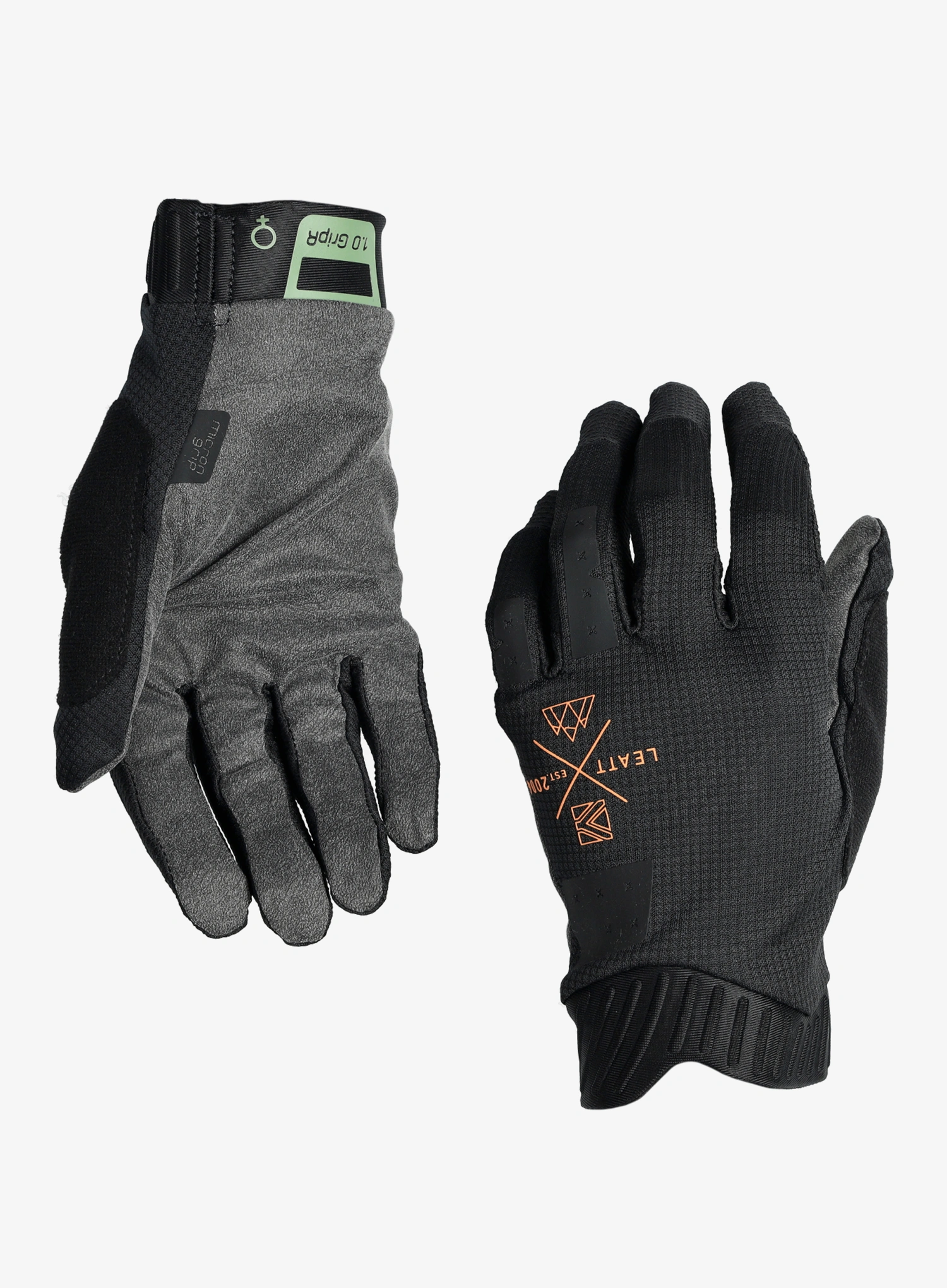 Cyklistické rukavice dámske Leatt Glove MTB 1.0 GripR - stealth/stealth