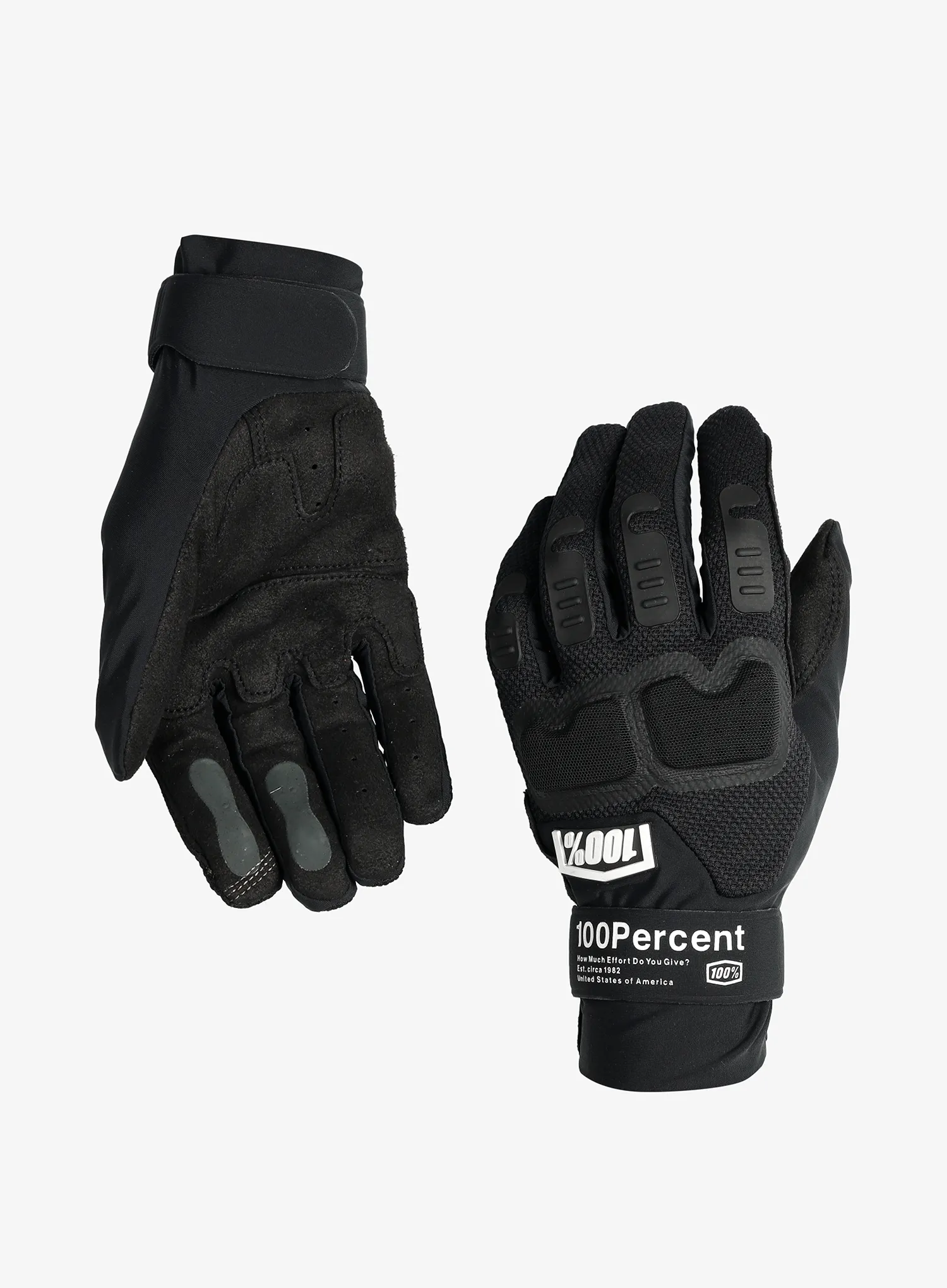 Cyklistické rukavice dlhé 100% Langdale Gloves - black